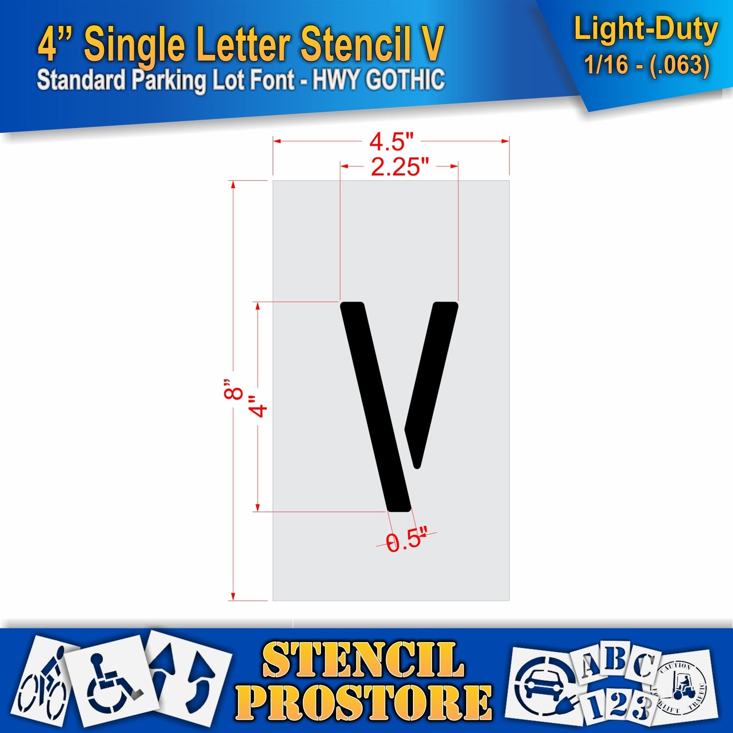 4" Alphabet Kit Stencil