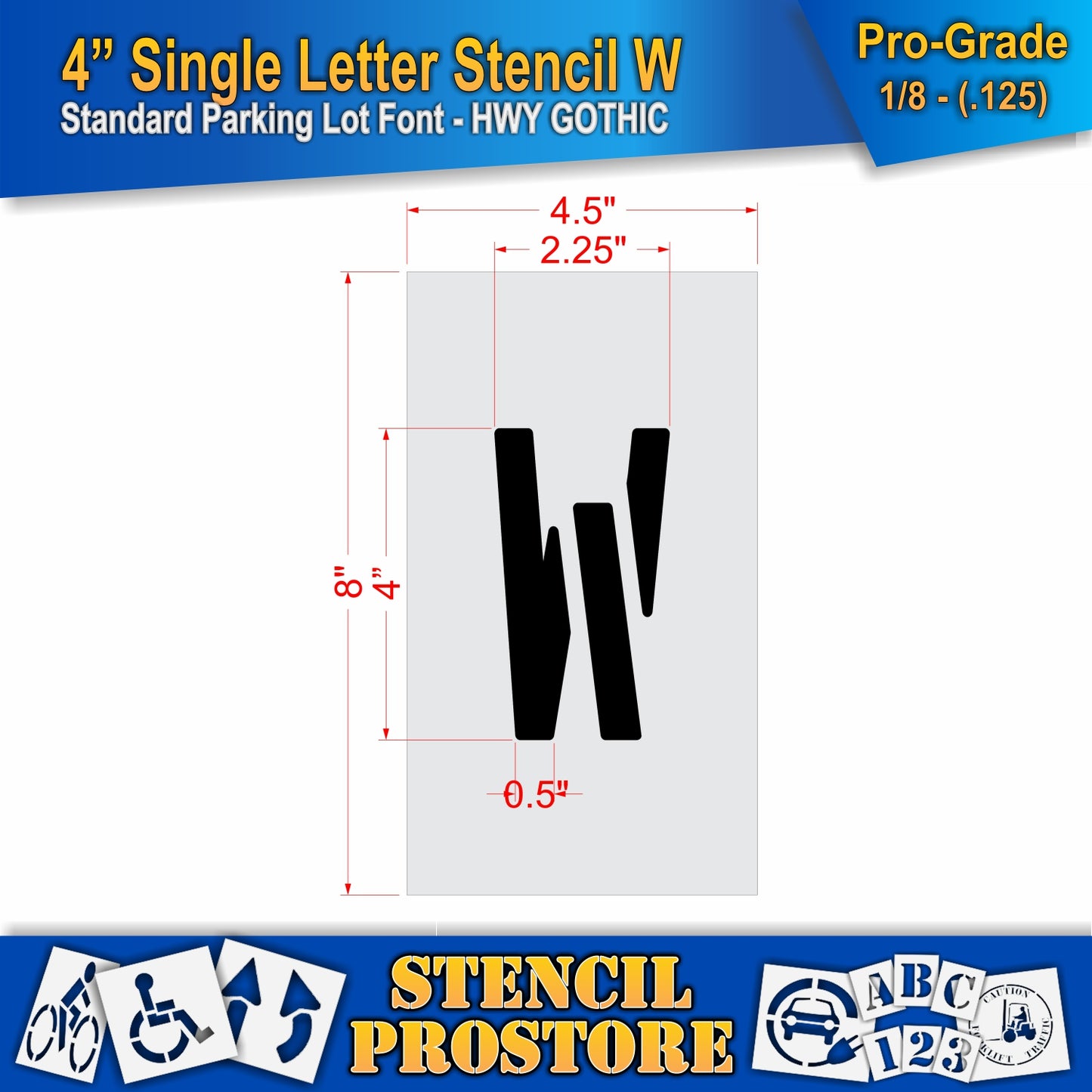 4" Alphabet Kit Stencil