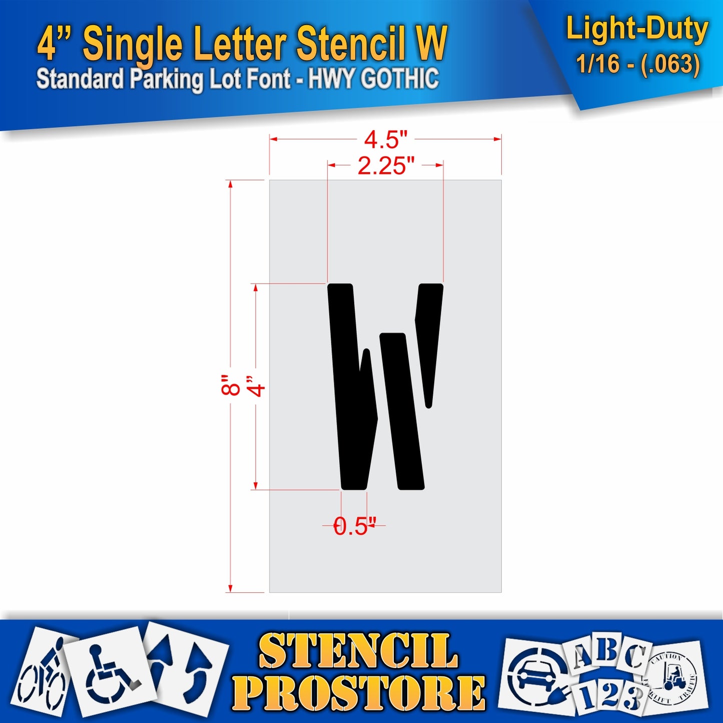 4" Alphabet Kit Stencil