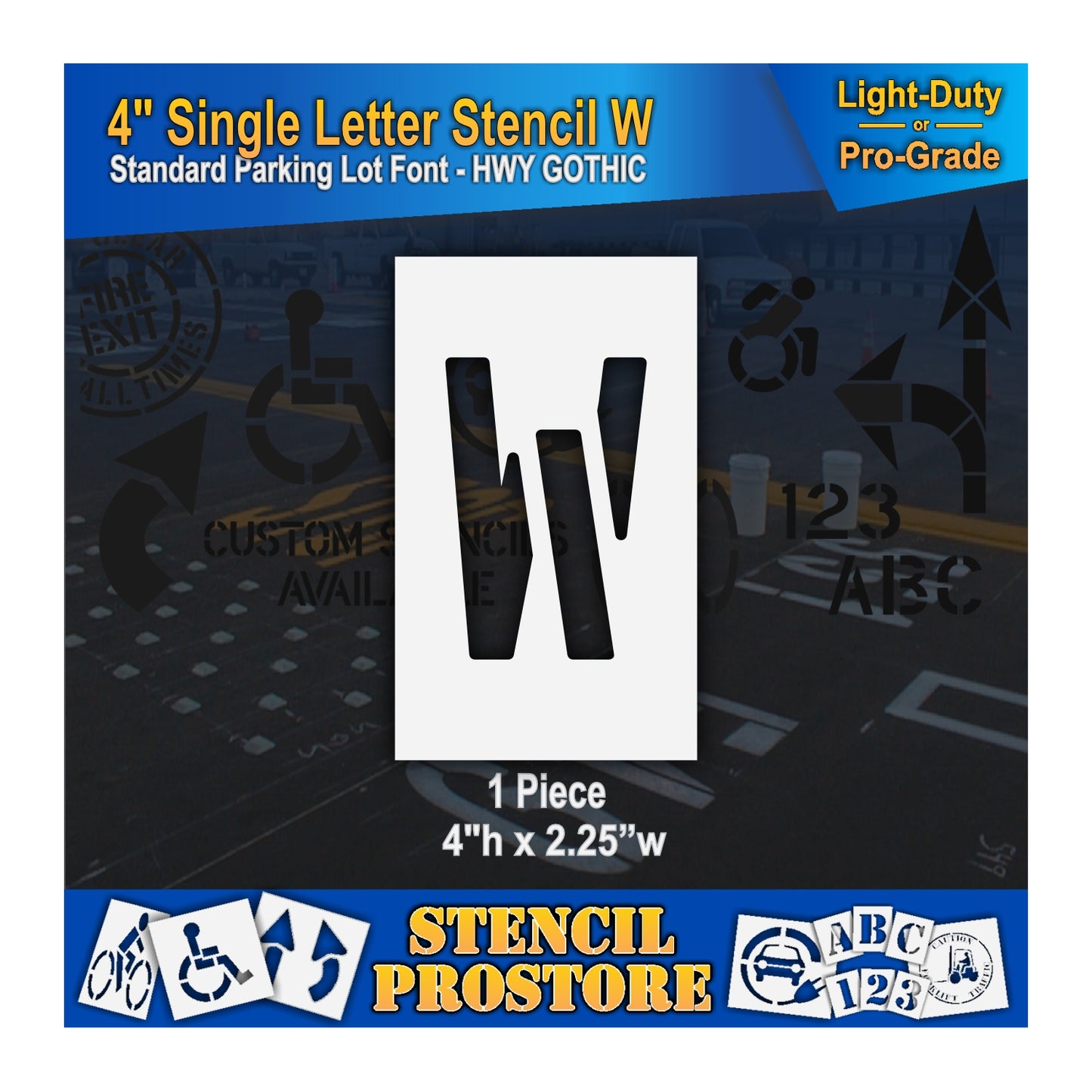 4" Alphabet Kit Stencil