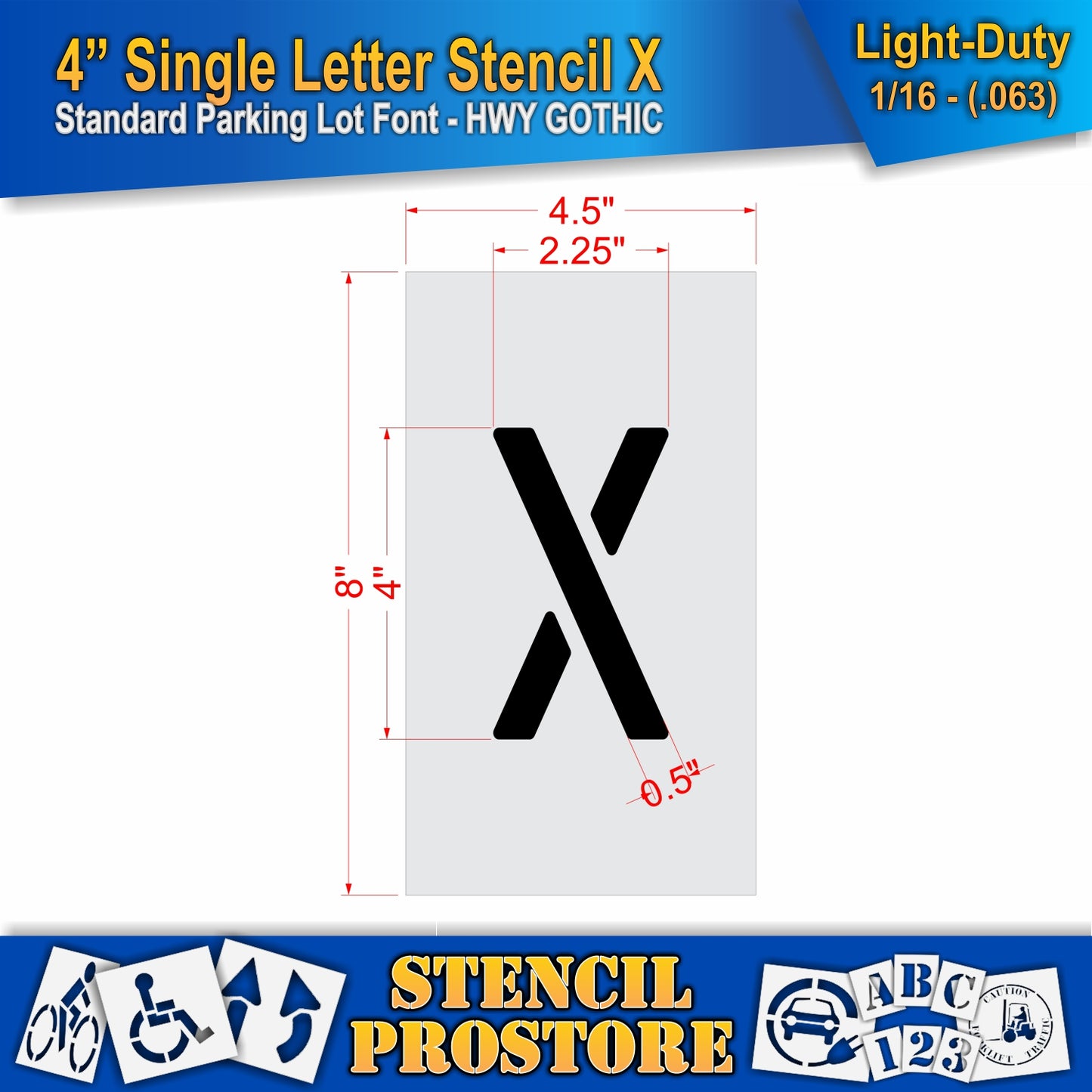 4" Alphabet Kit Stencil