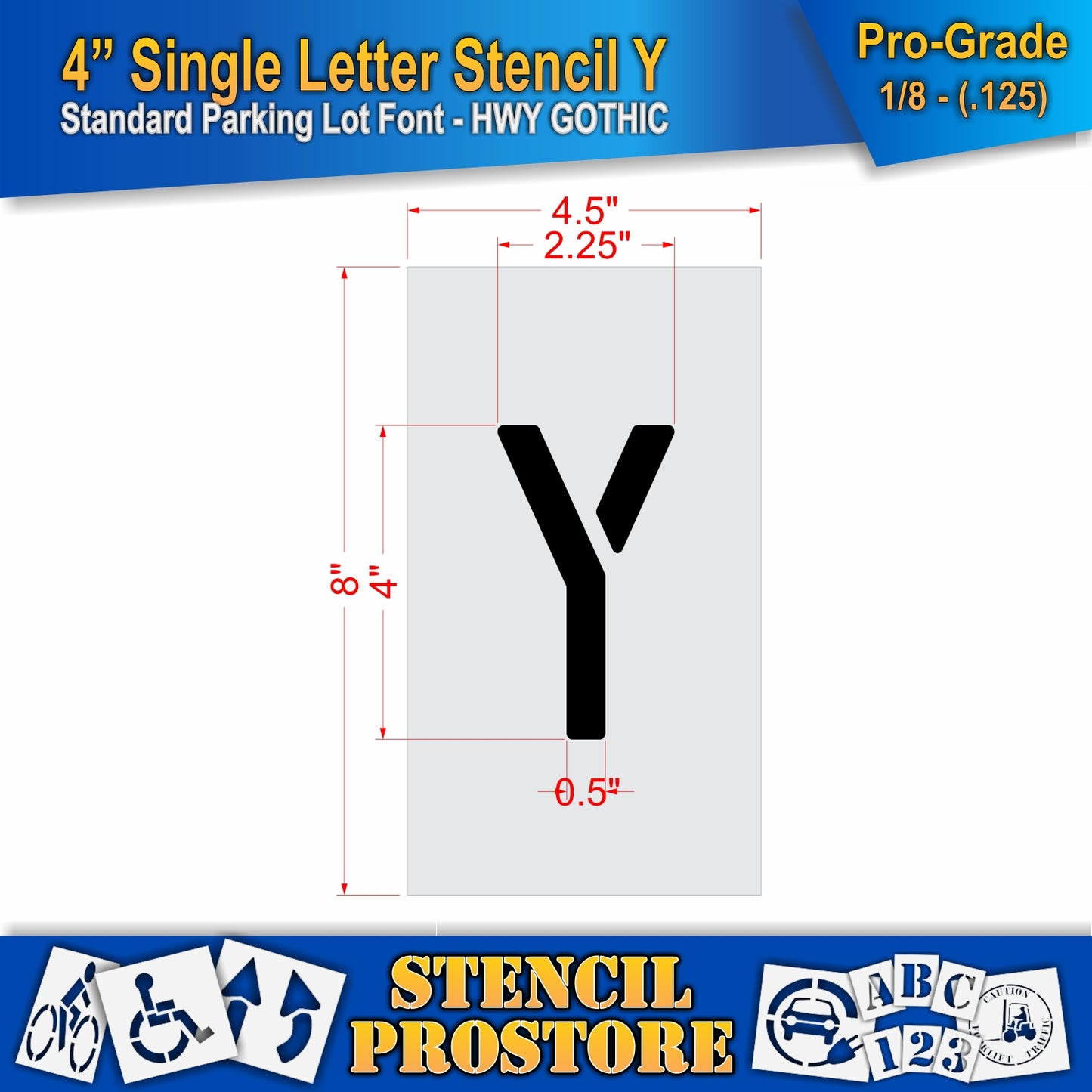 4" Alphabet Kit Stencil