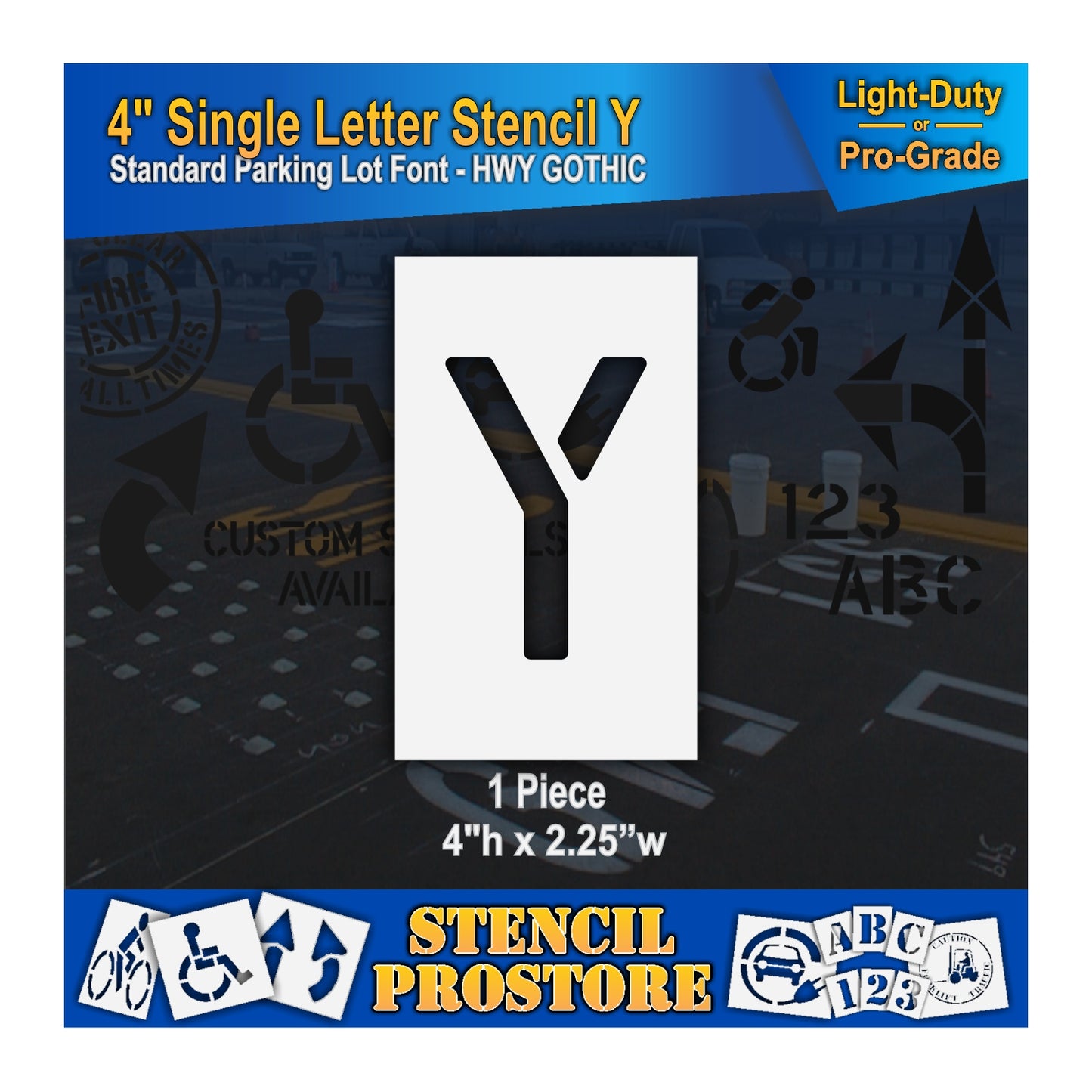 4" Alphabet Kit Stencil