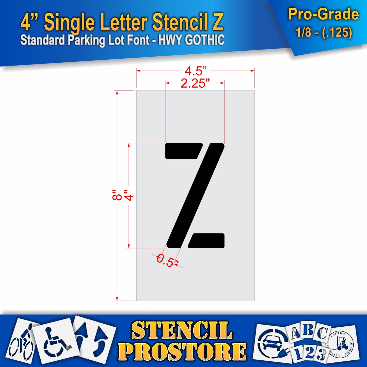 4" Alphabet Kit Stencil