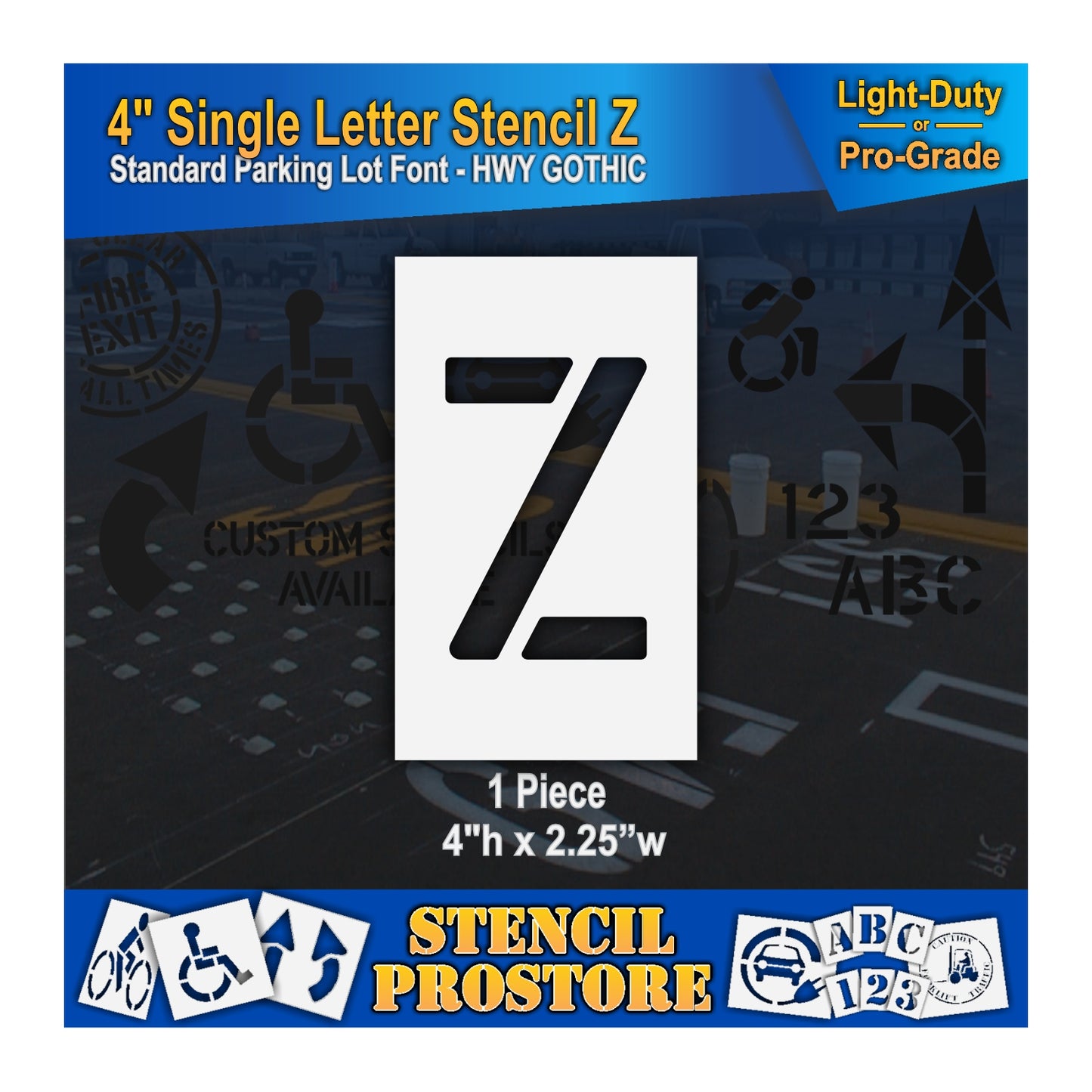 4" Alphabet Kit Stencil