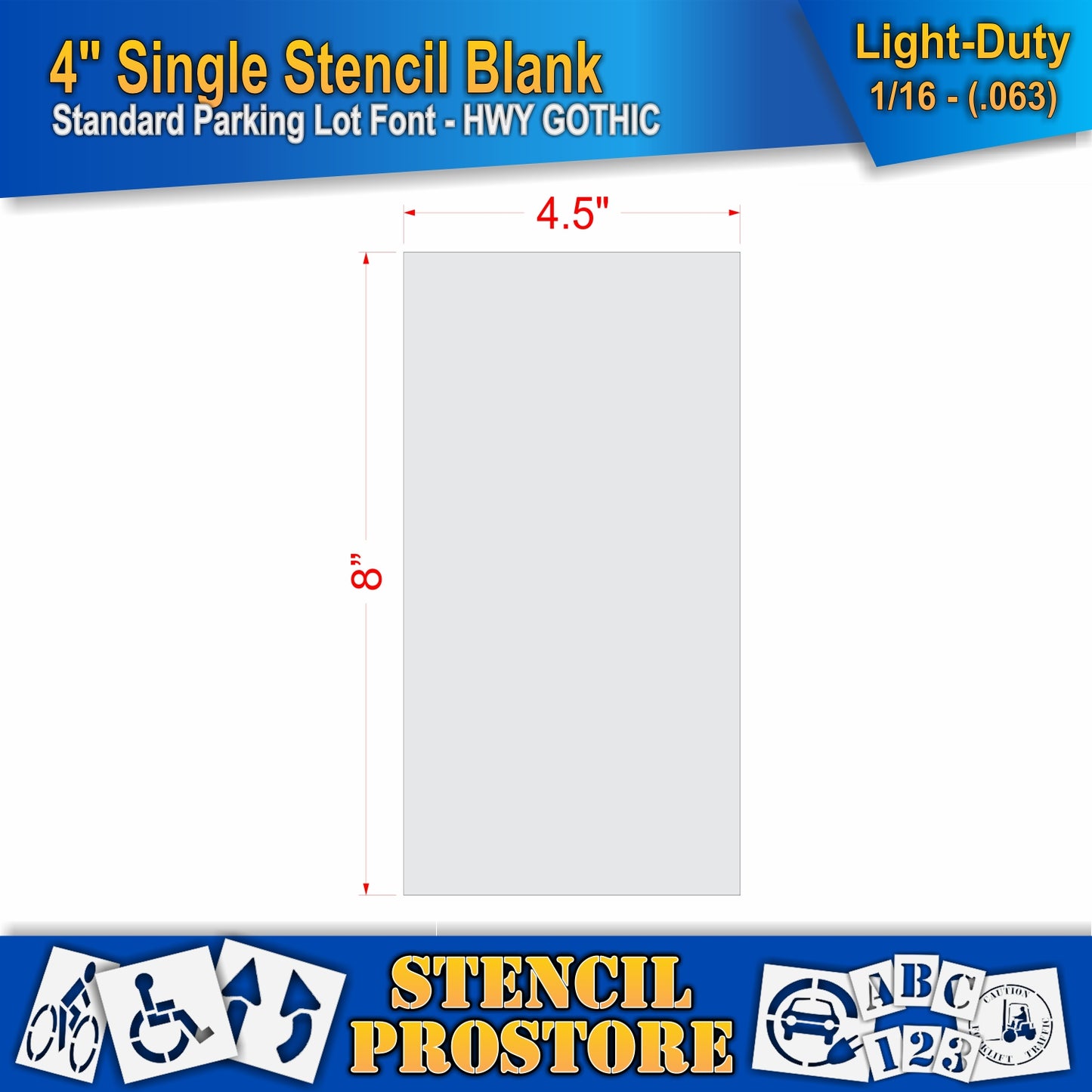 4" Number Kit Stencil