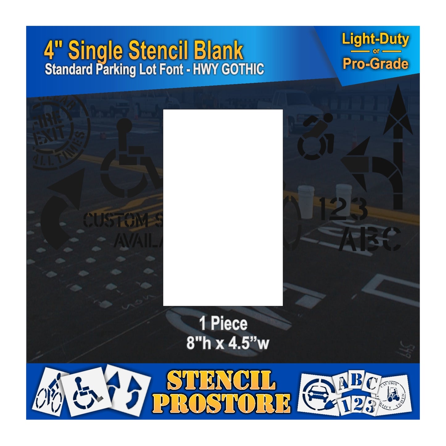 4" Number Kit Stencil