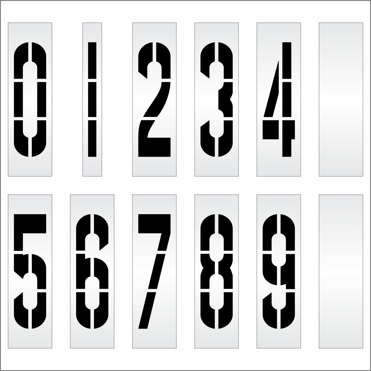 graphic image of 42" number kit full set 0-9 with 2 blanks