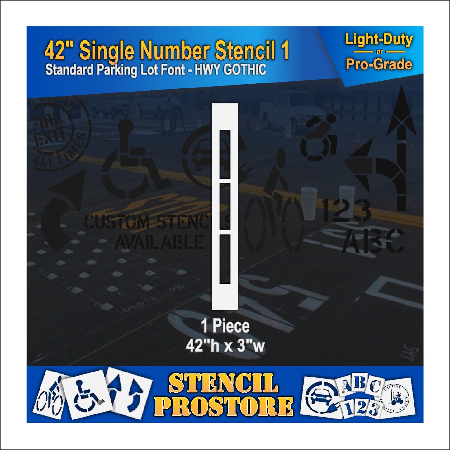 42" Number Kit Stencil