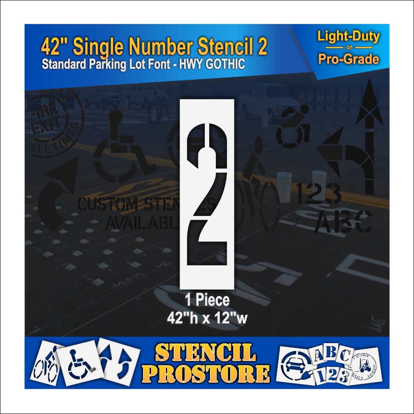 42" Number Kit Stencil