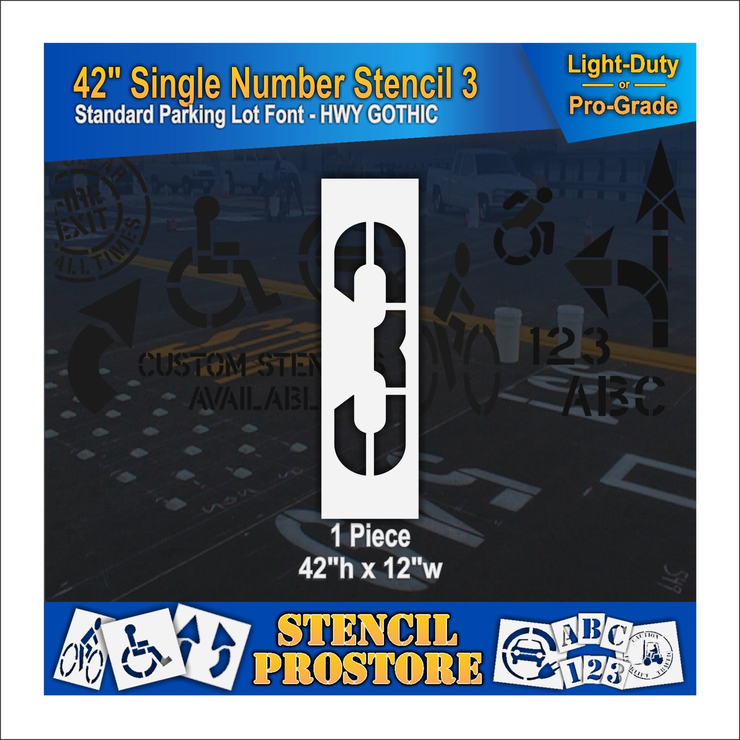 42" Number Kit Stencil