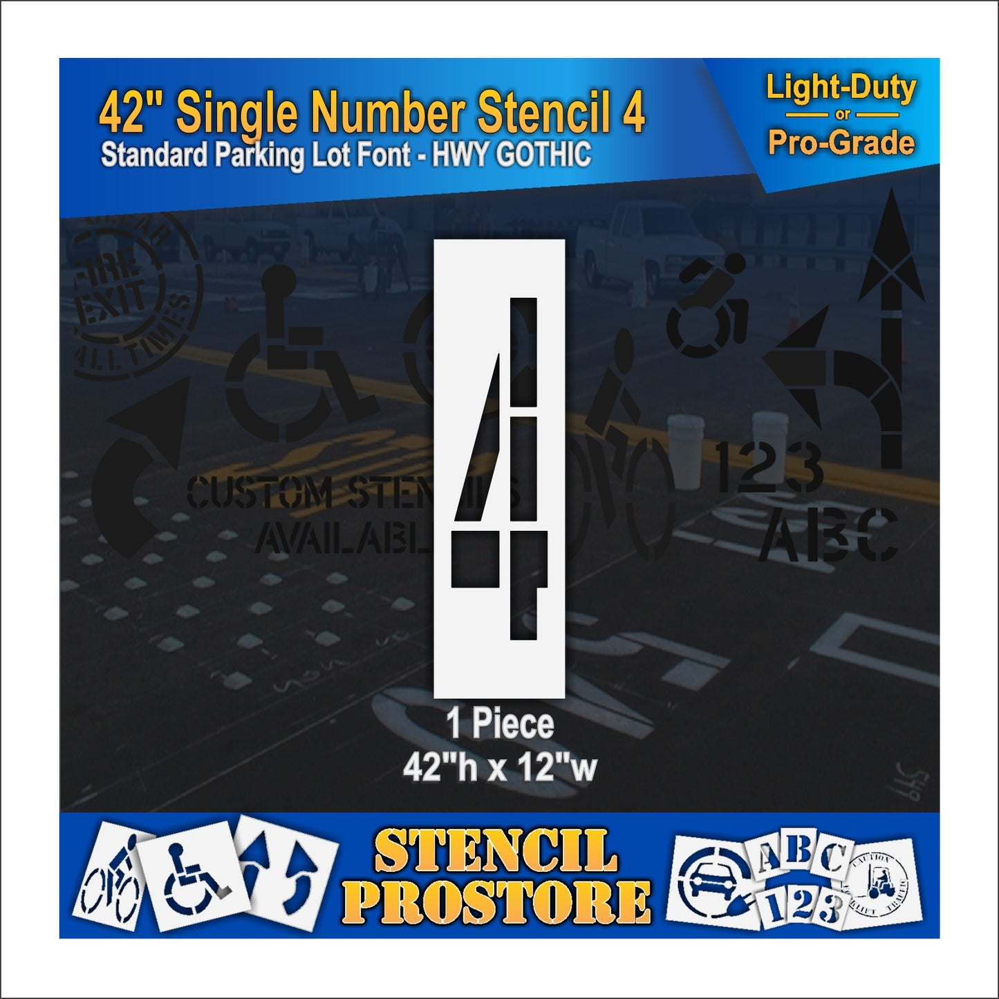 42" Number Kit Stencil