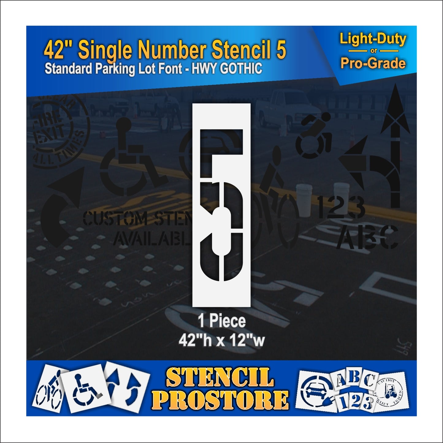 42" Number Kit Stencil