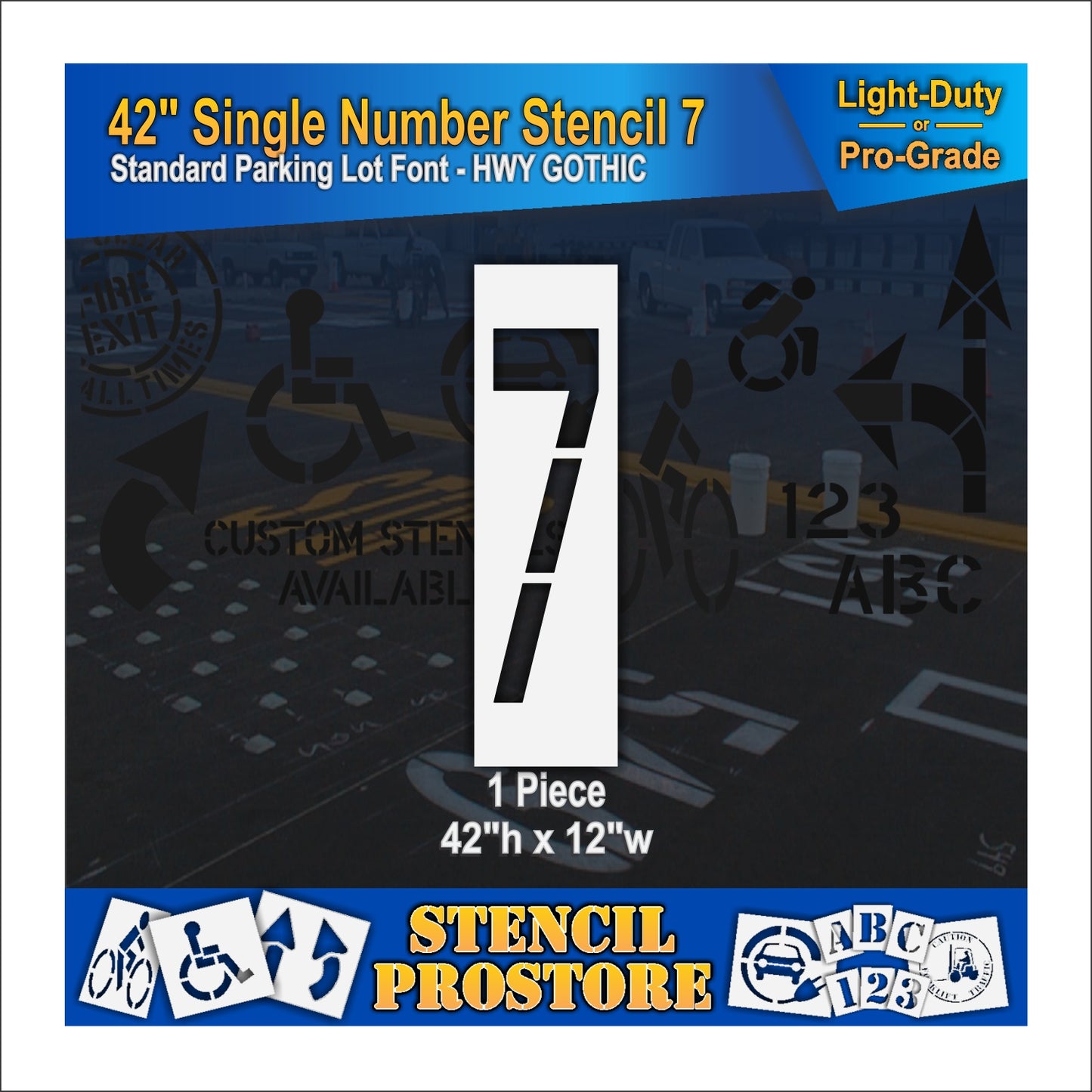 42" Number Kit Stencil