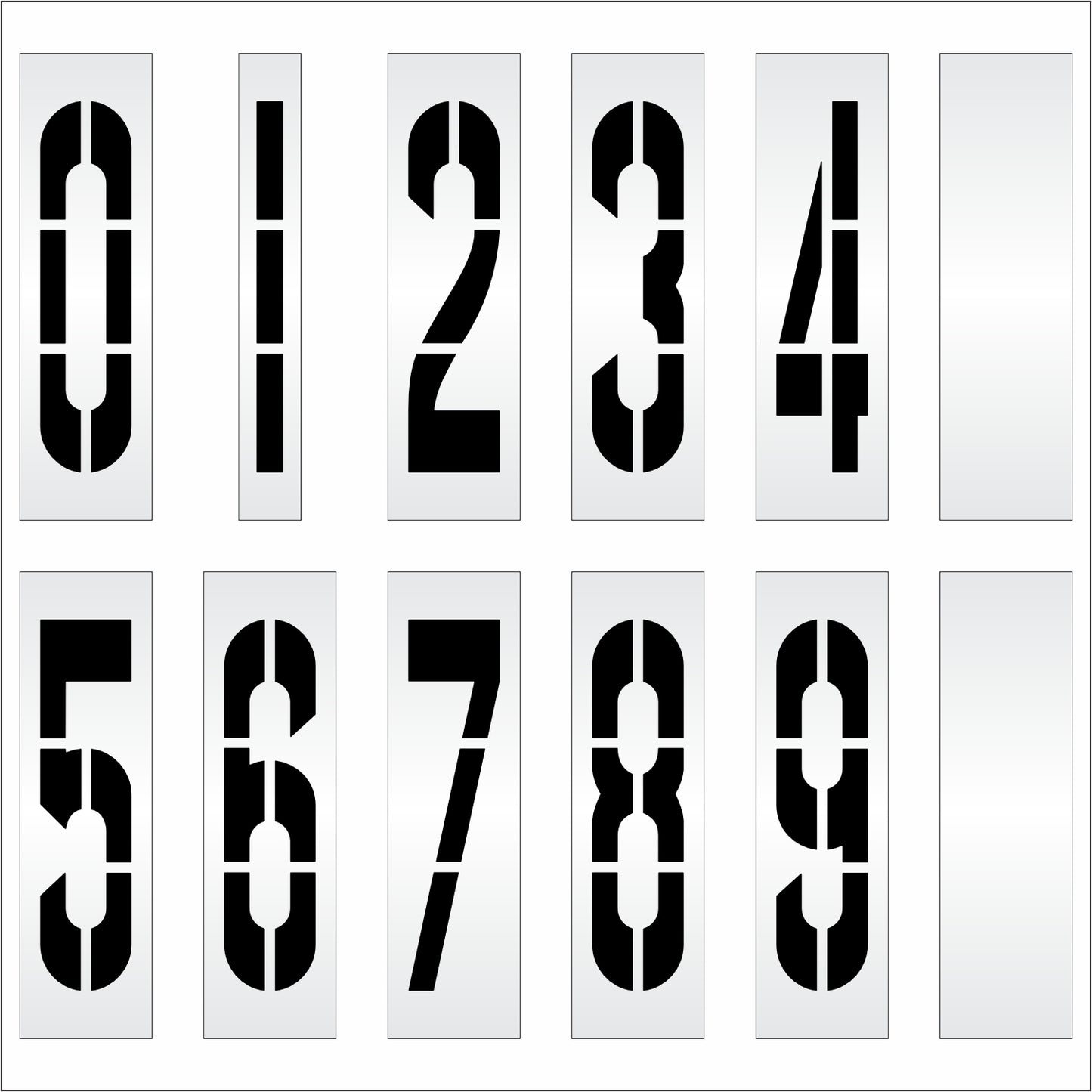 48" Number Kit Stencil