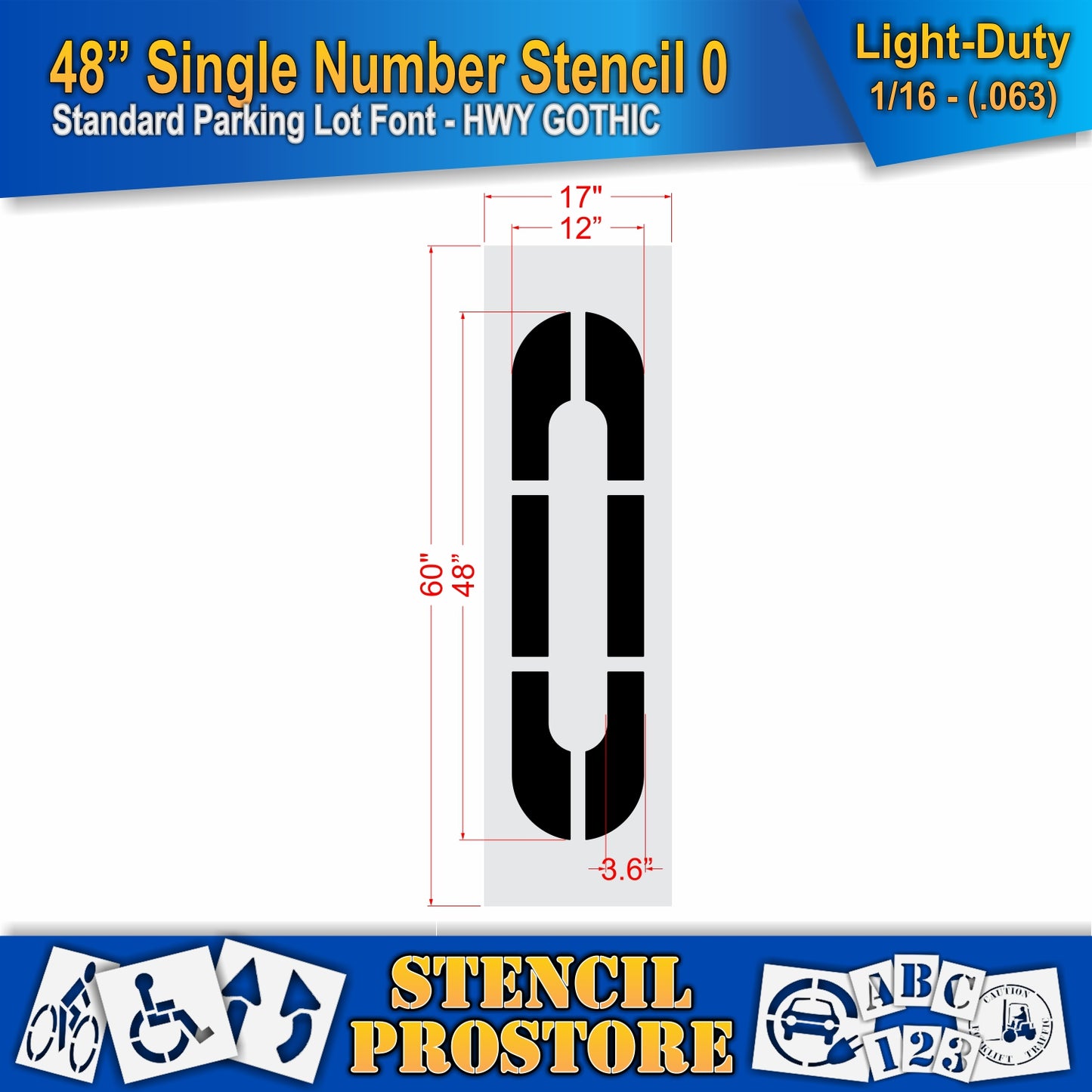 48" Number Kit Stencil
