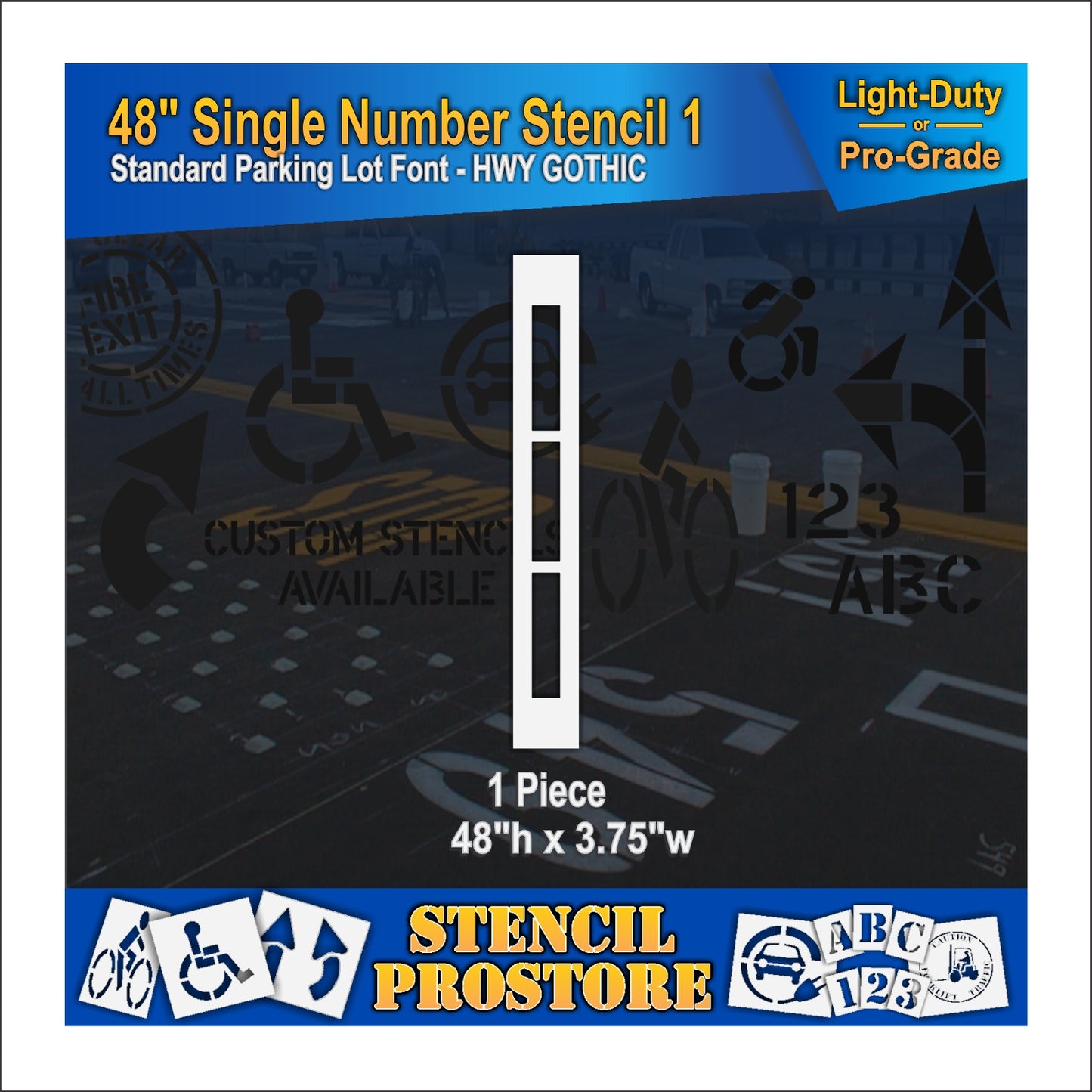 48" Number Kit Stencil