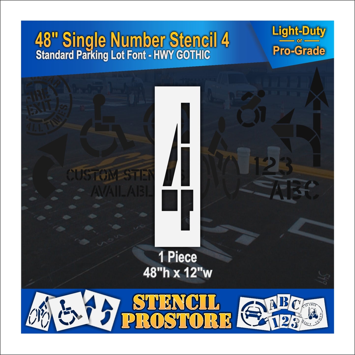 48" Number Kit Stencil