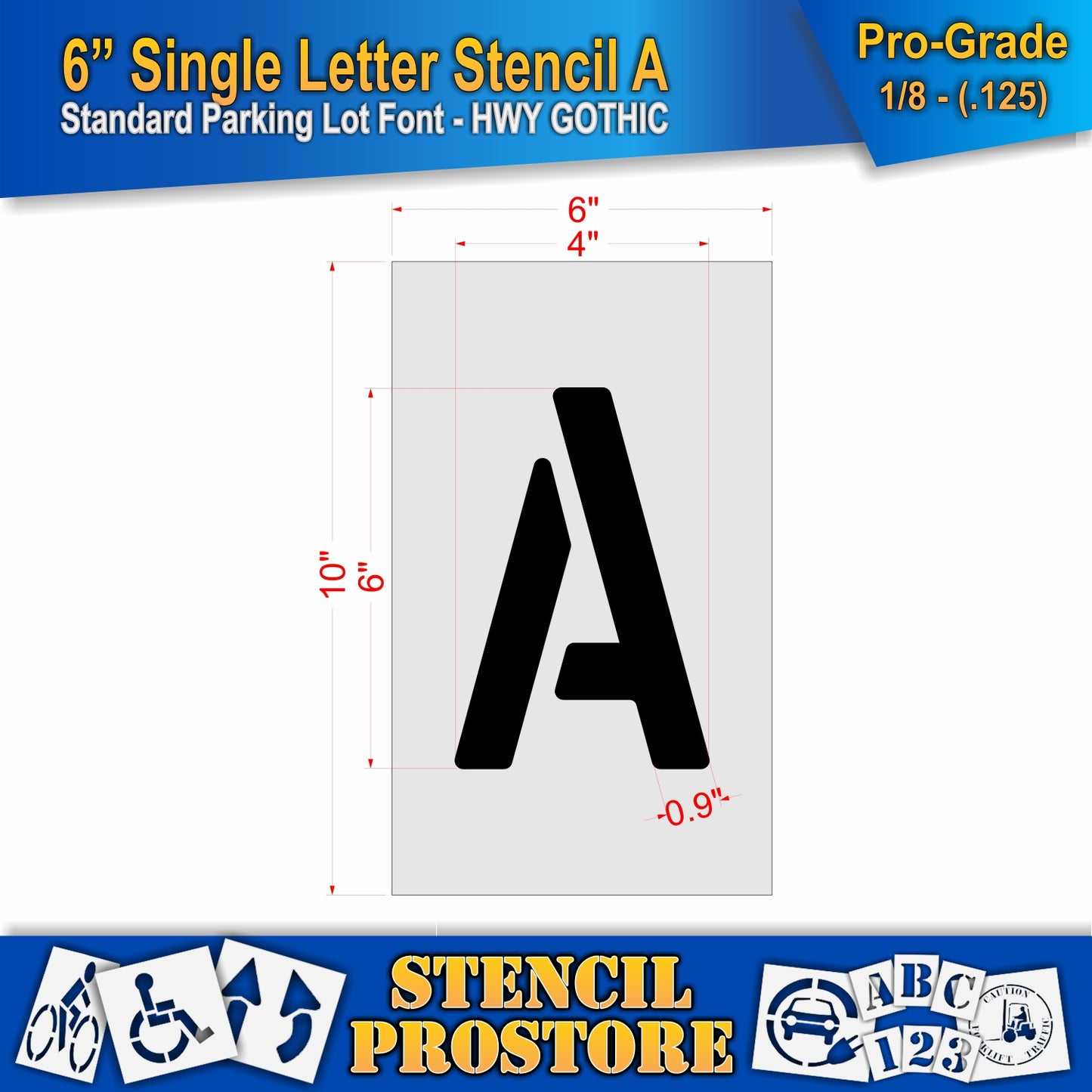 6" Alphabet Kit Stencil