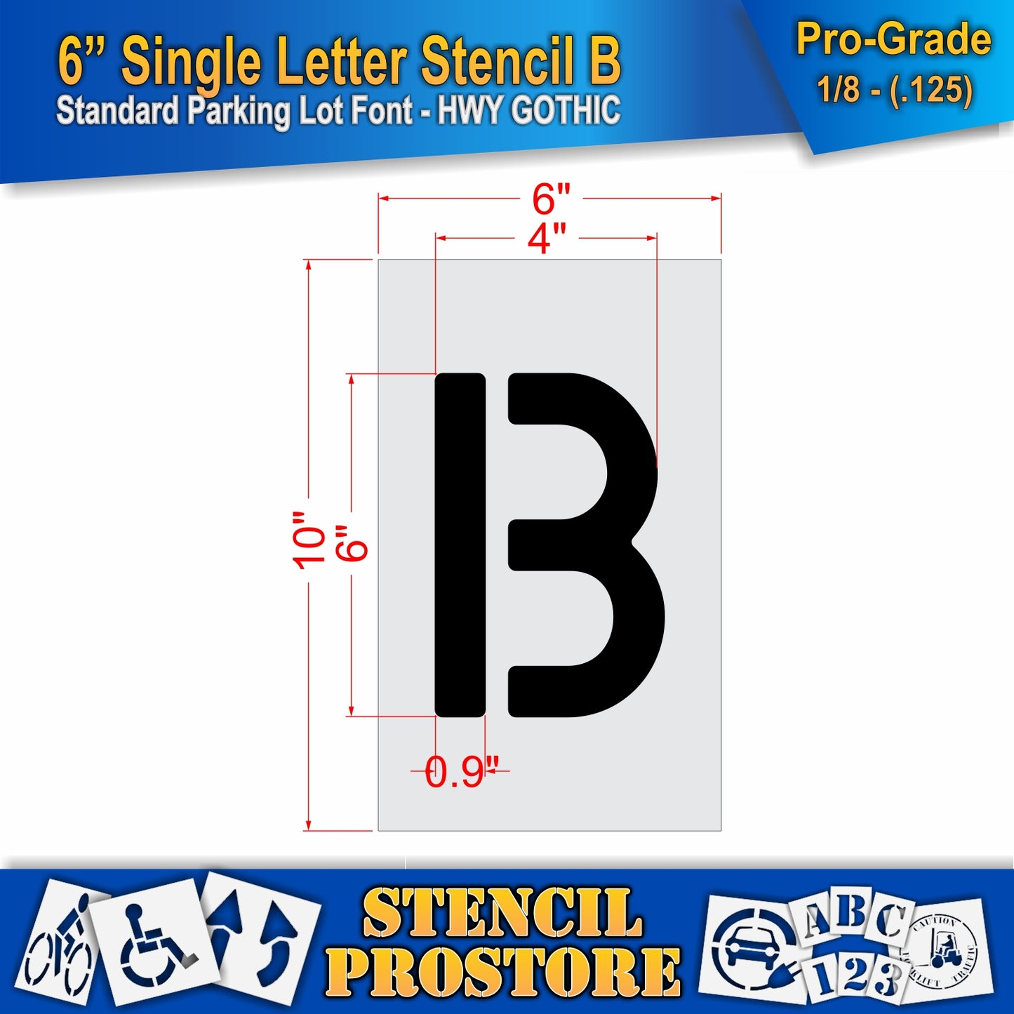 6" Alphabet Kit Stencil