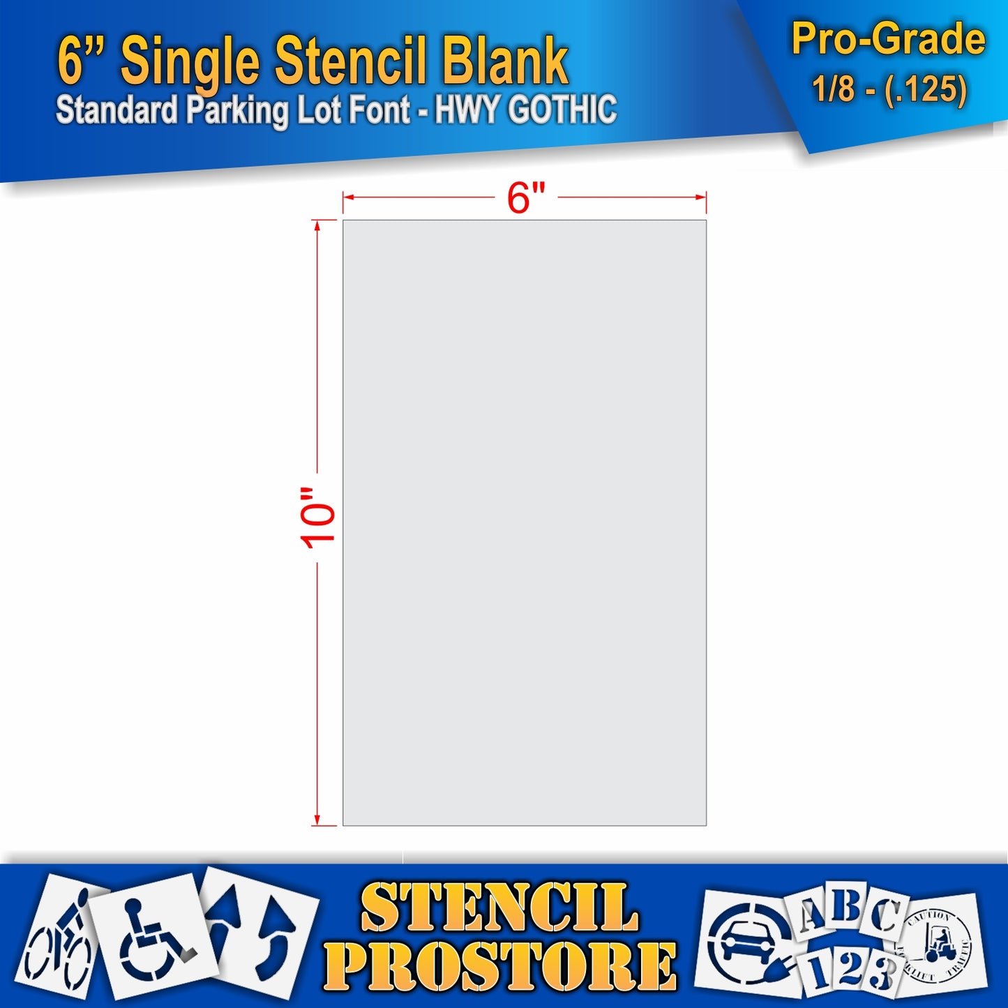 6" Alphabet Kit Stencil