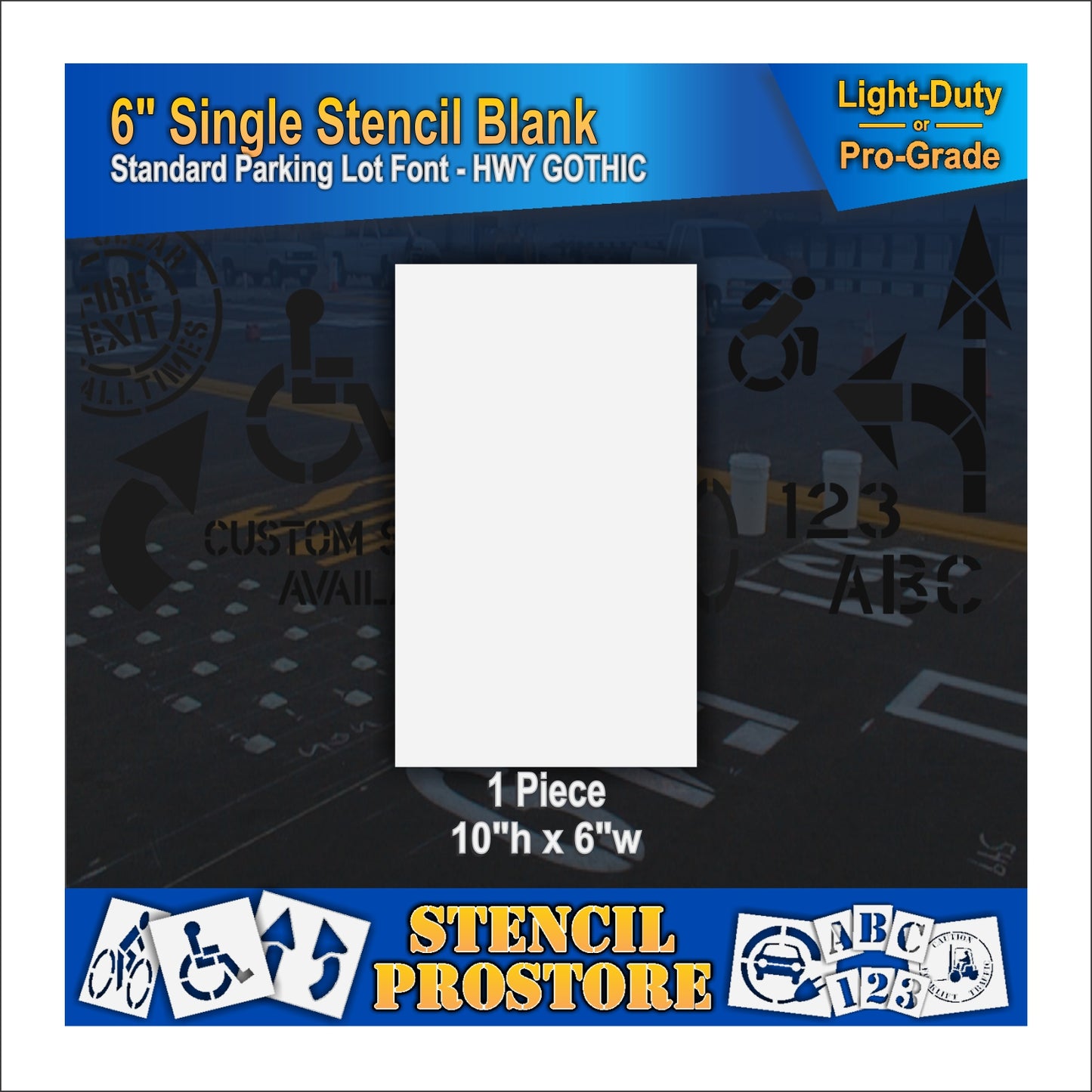 6" Alphabet Kit Stencil