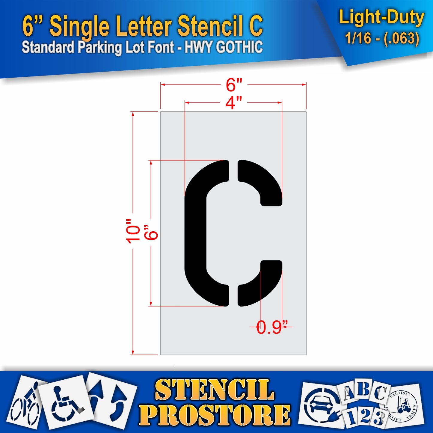 6" Alphabet Kit Stencil