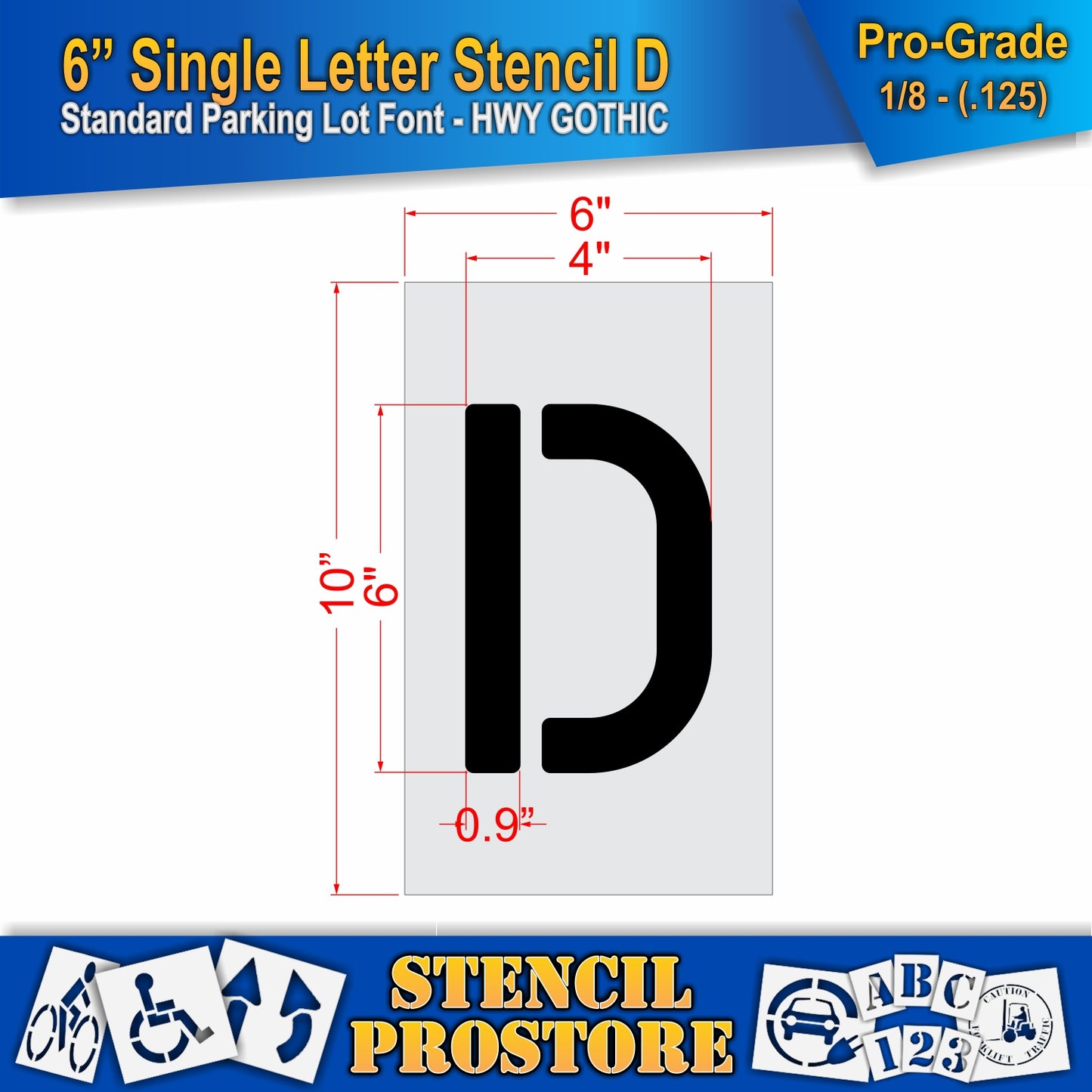 6" Alphabet Kit Stencil