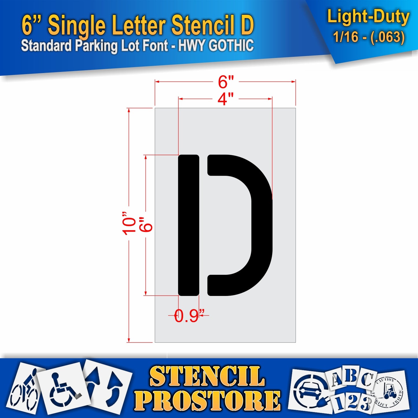 6" Alphabet Kit Stencil