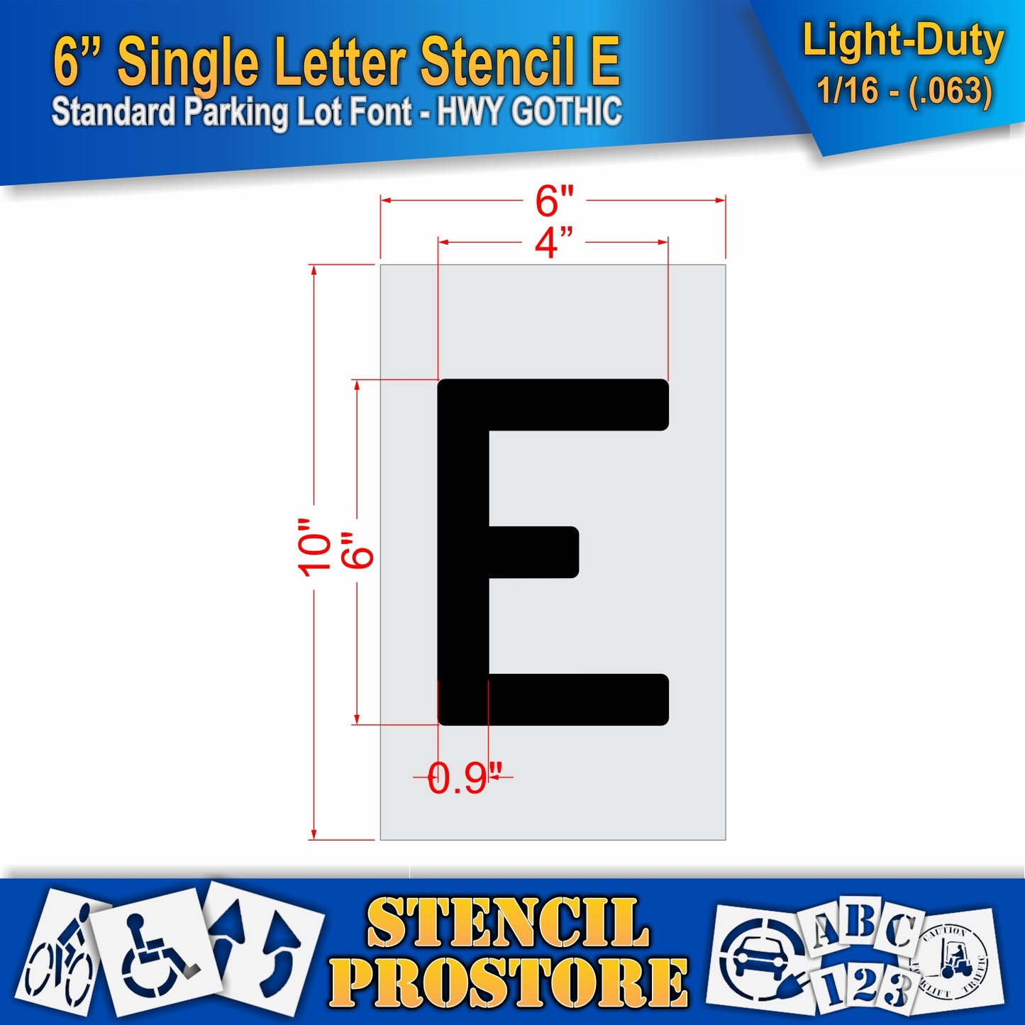 6" Alphabet Kit Stencil