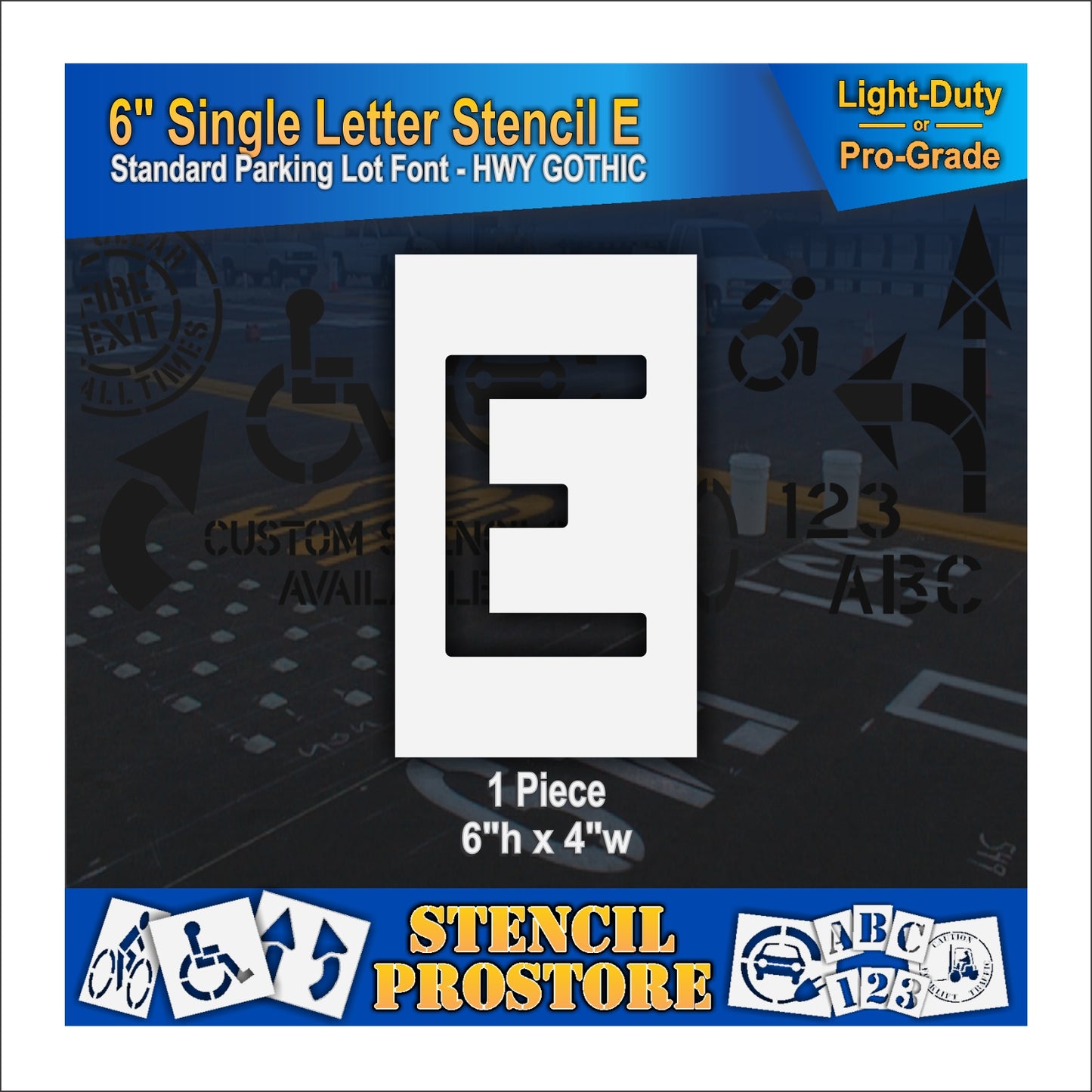 6" Alphabet Kit Stencil