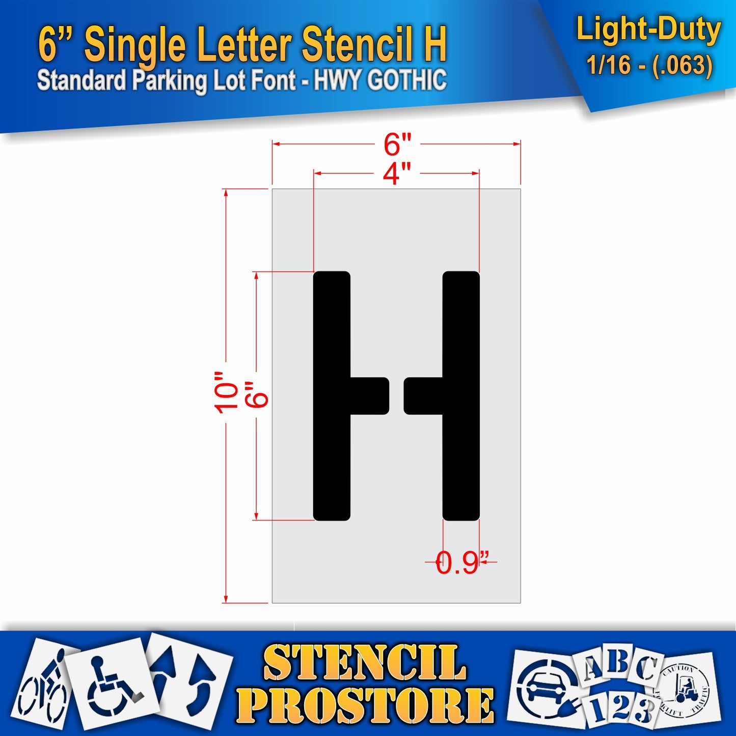 6" Alphabet Kit Stencil