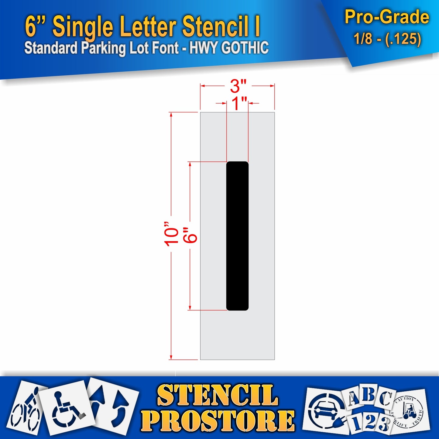 6" Alphabet Kit Stencil