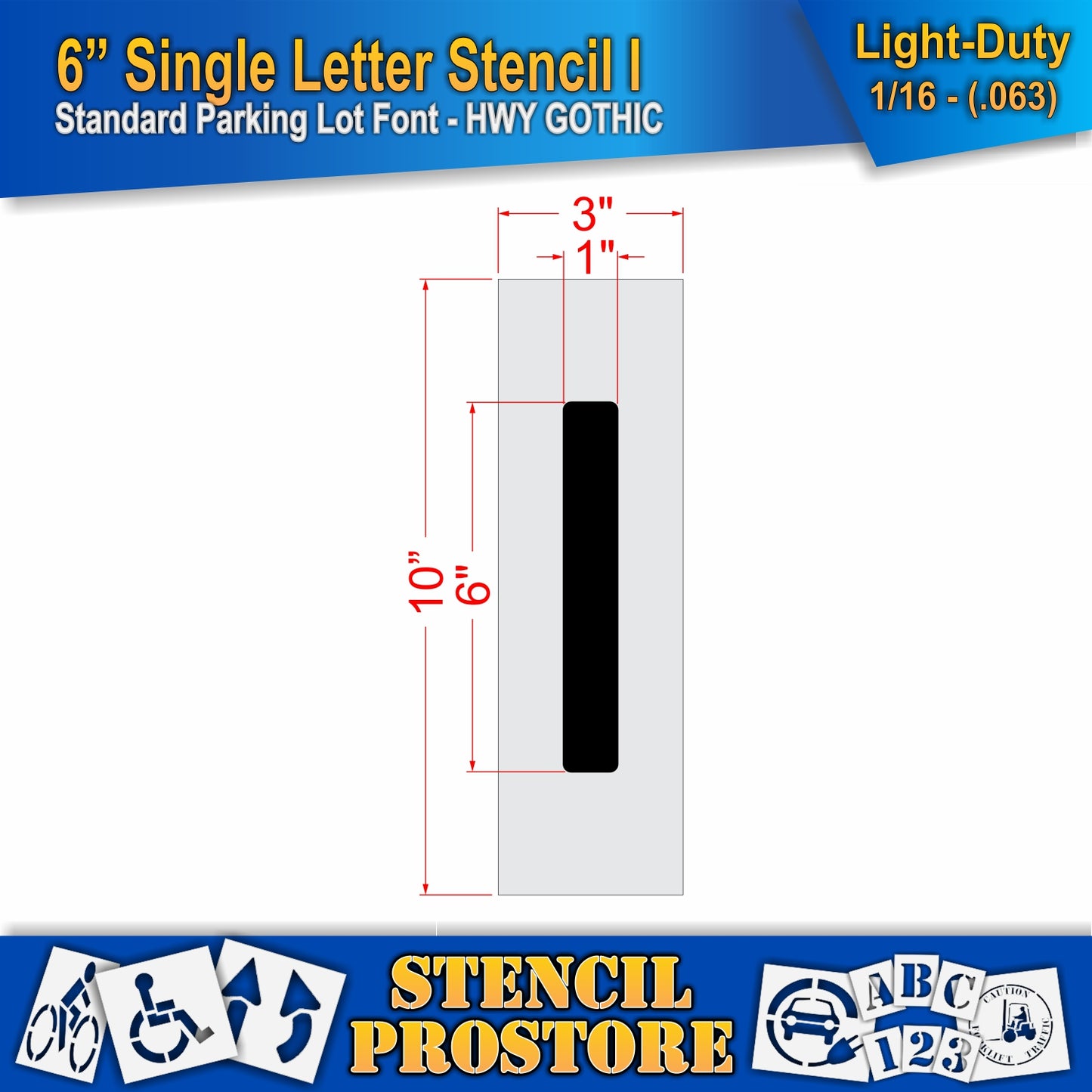 6" Alphabet Kit Stencil