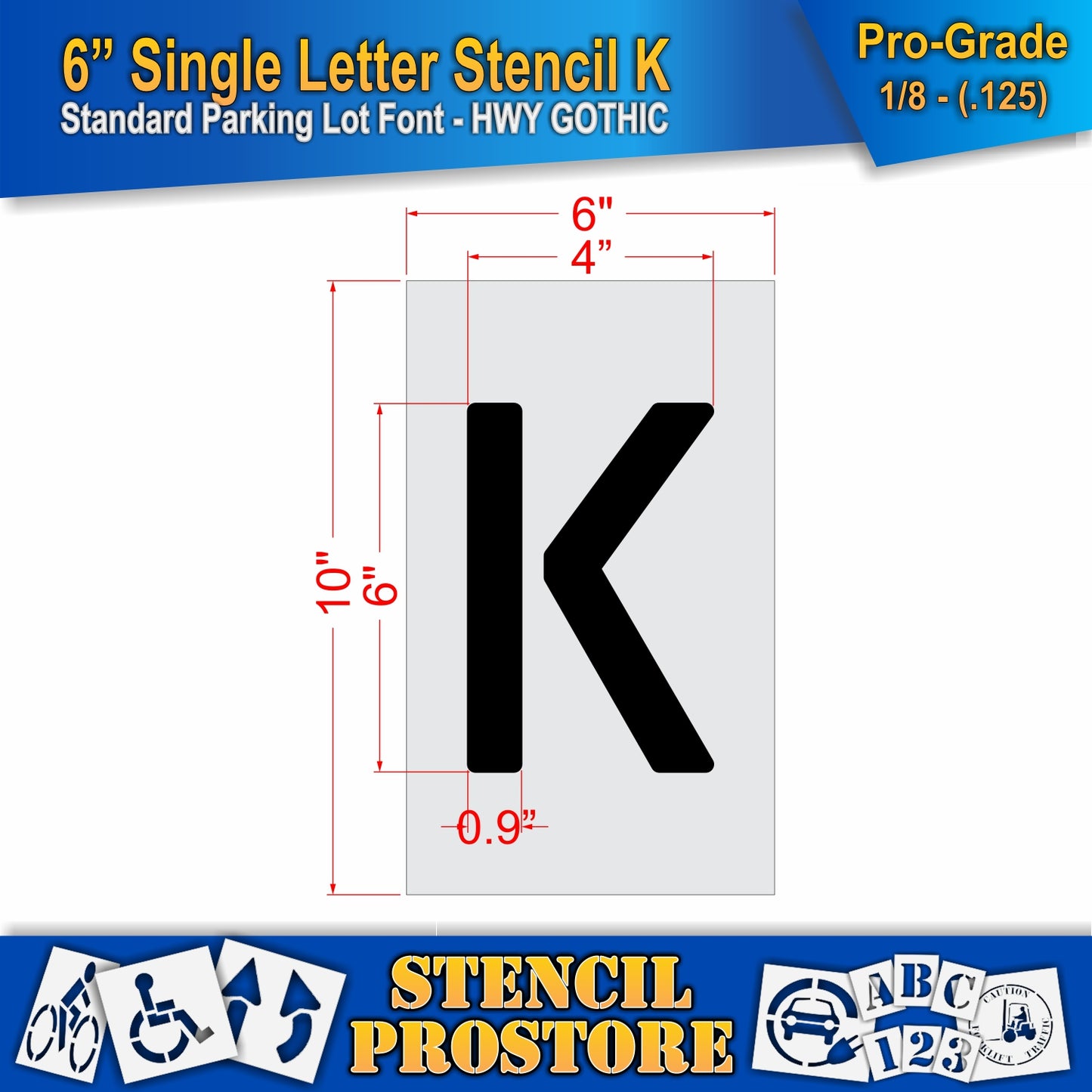 6" Alphabet Kit Stencil