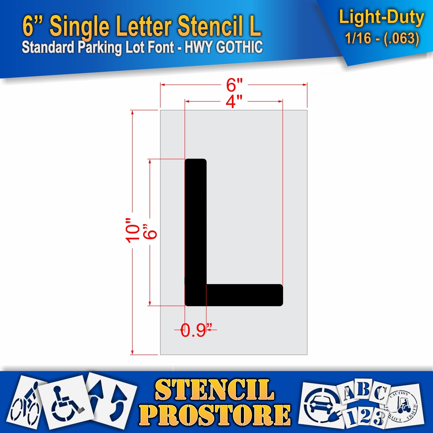 6" Alphabet Kit Stencil