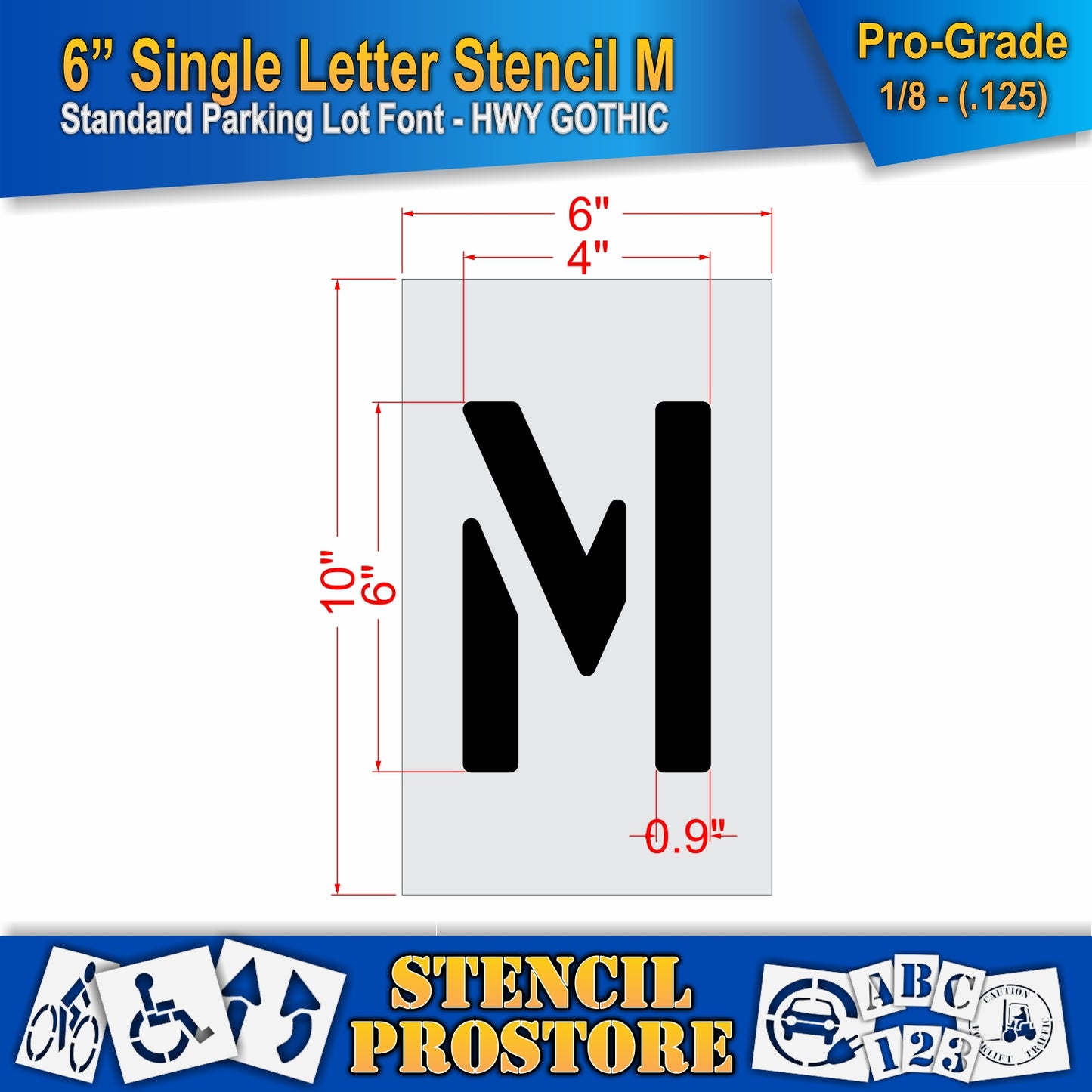 6" Alphabet Kit Stencil