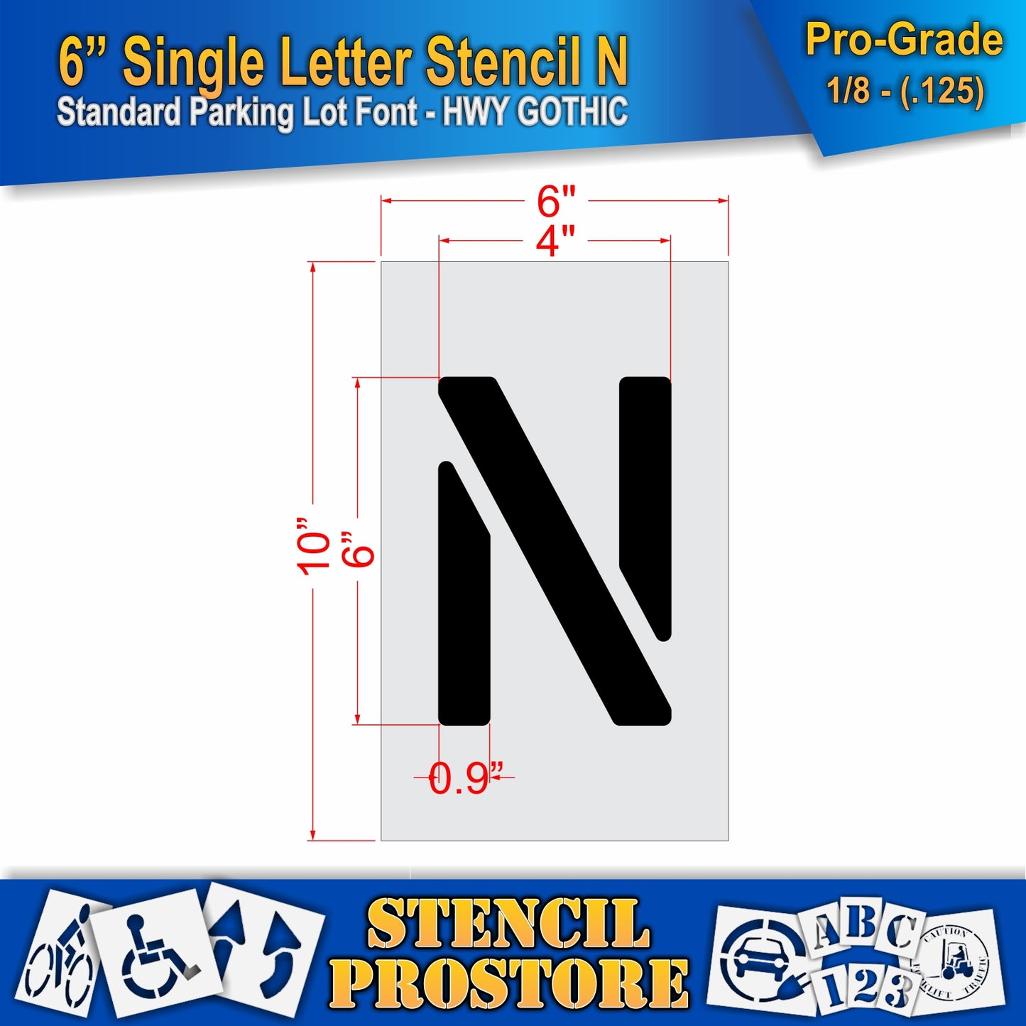 6" Alphabet Kit Stencil