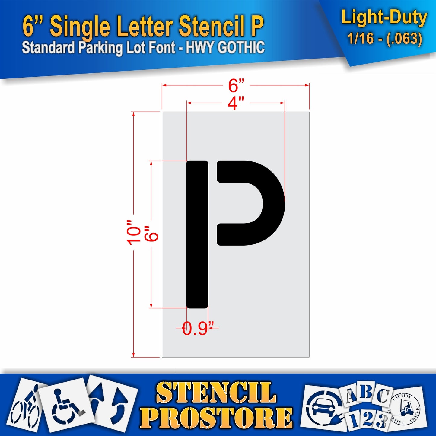 6" Alphabet Kit Stencil