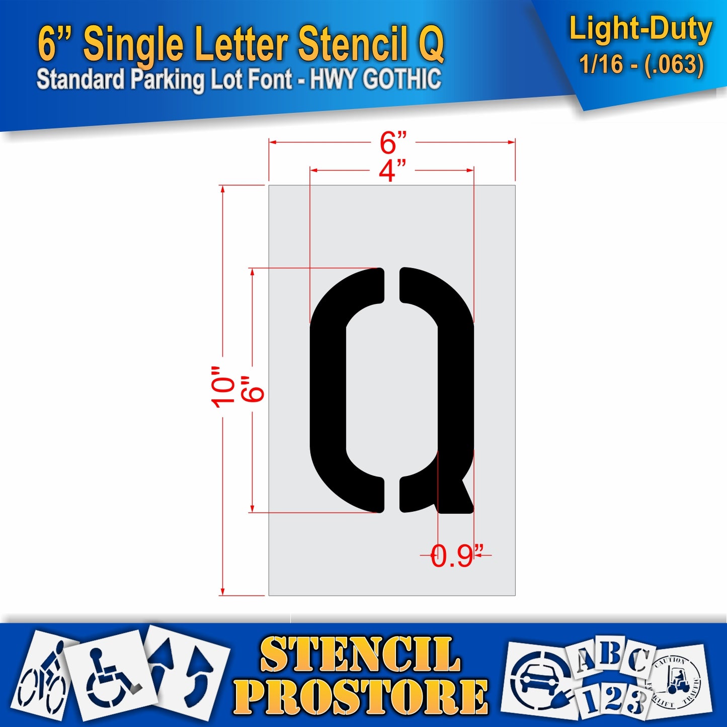 6" Alphabet Kit Stencil