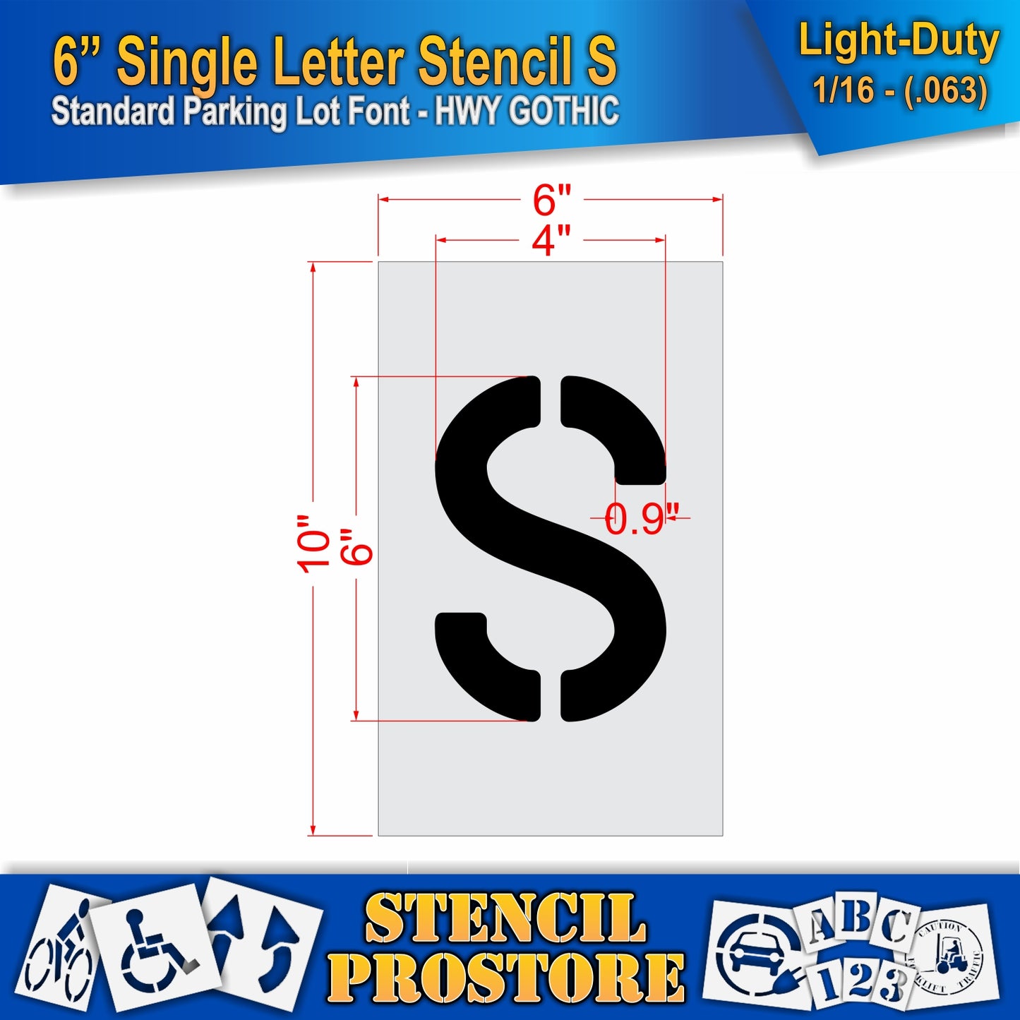6" Alphabet Kit Stencil