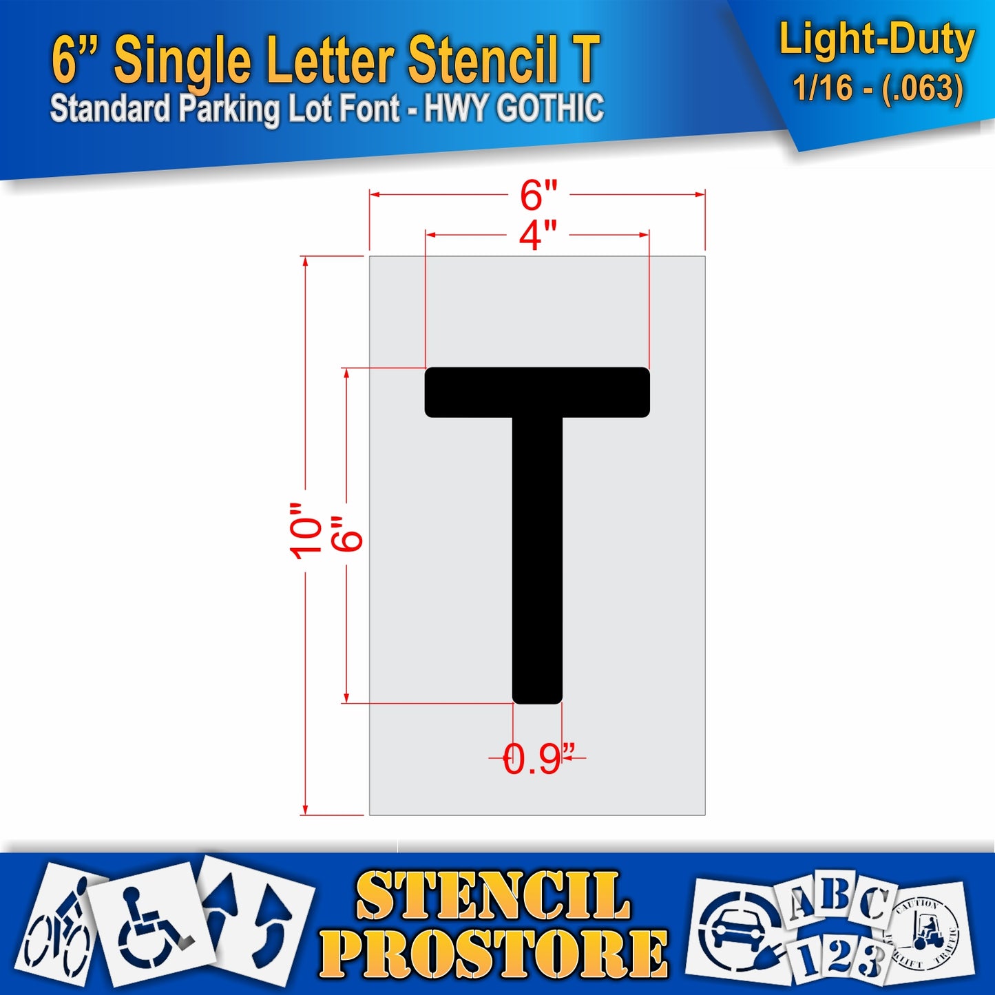 6" Alphabet Kit Stencil