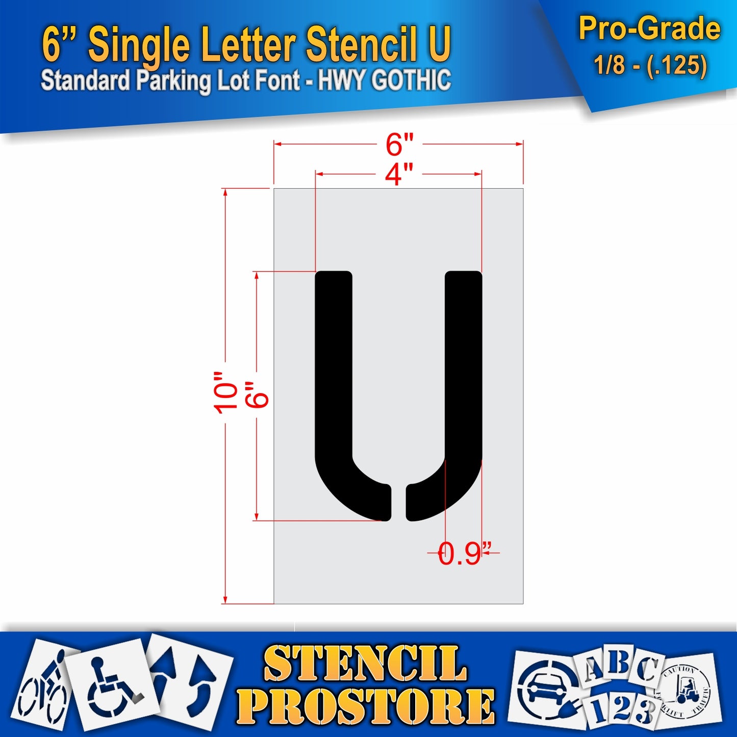 6" Alphabet Kit Stencil