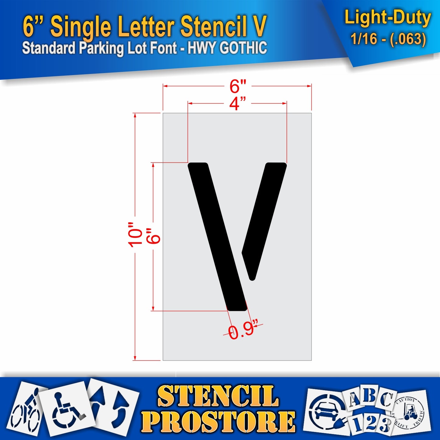 6" Alphabet Kit Stencil