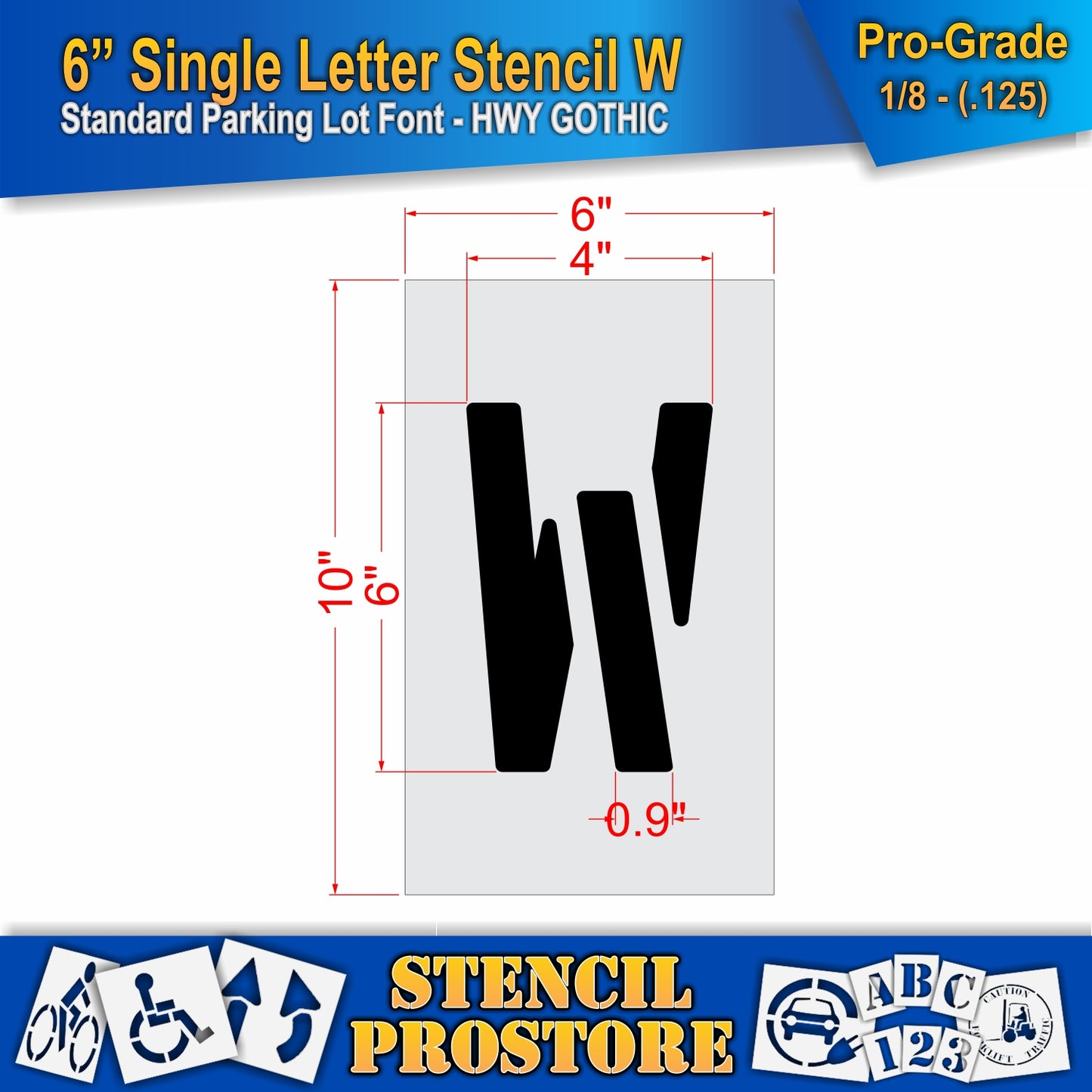 6" Alphabet Kit Stencil