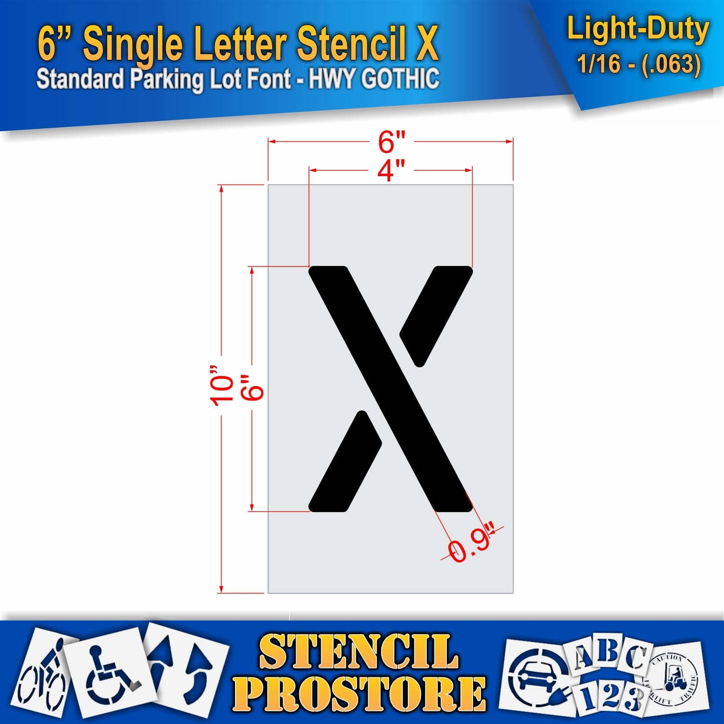 6" Alphabet Kit Stencil