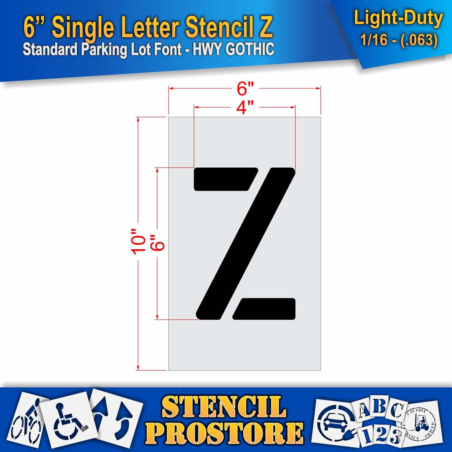 6" Alphabet Kit Stencil