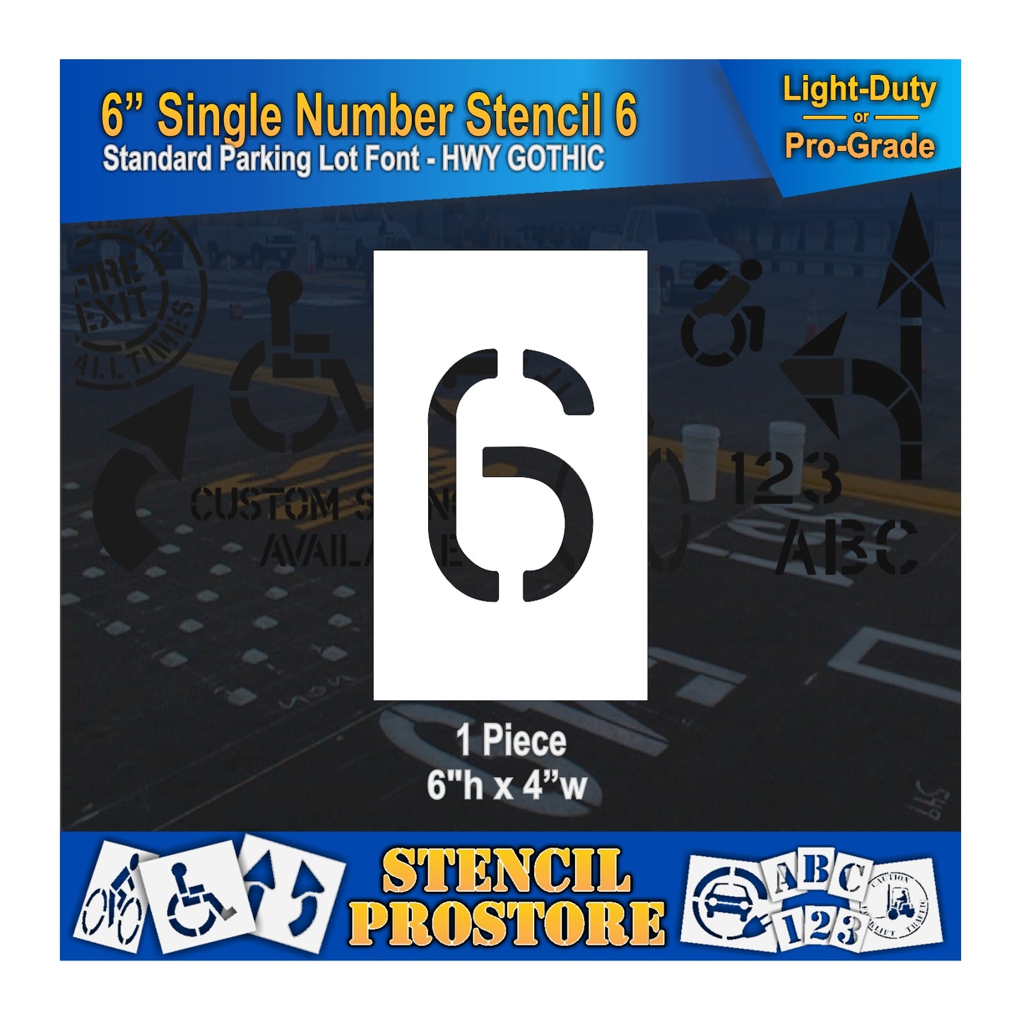 6" Number Kit Stencil