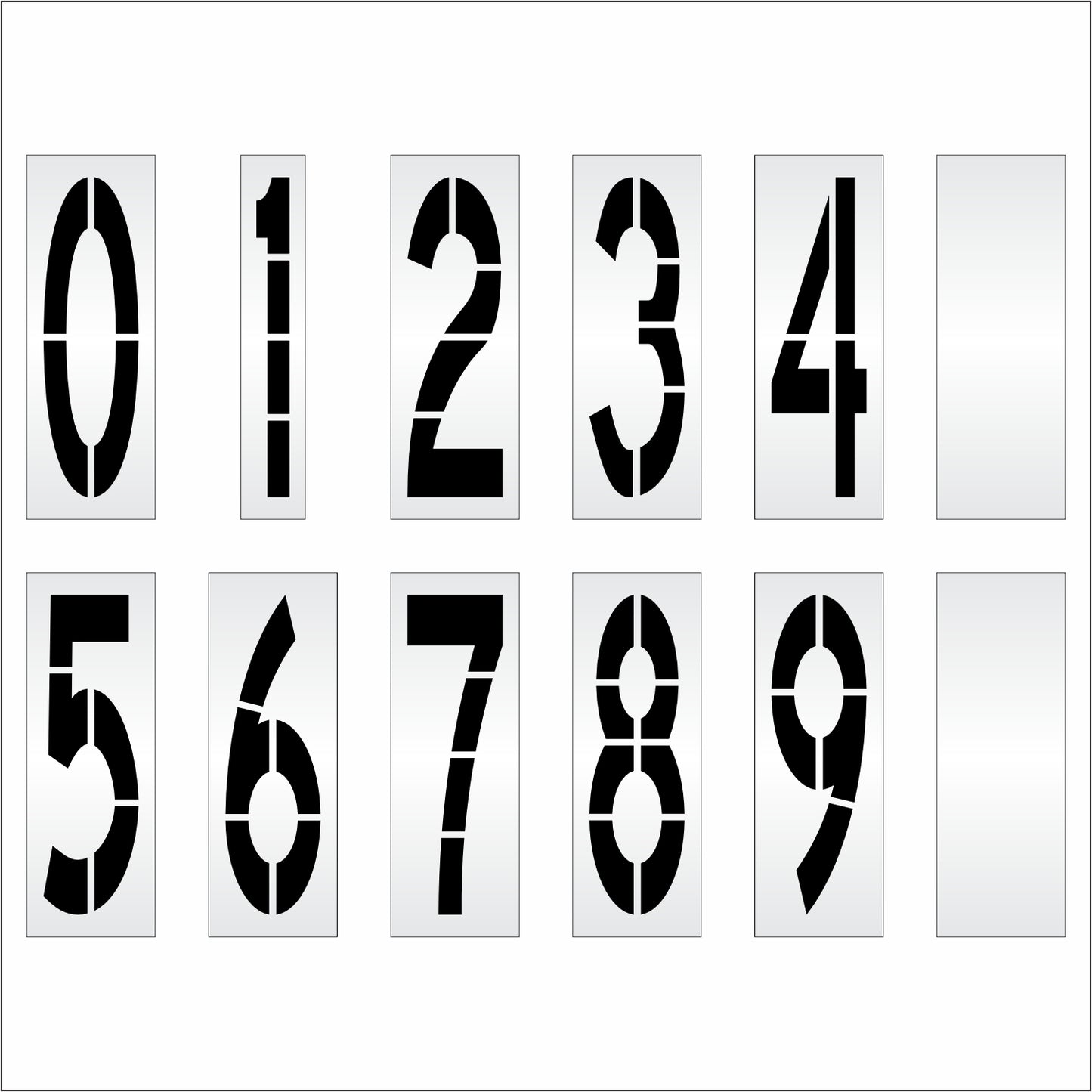60" Number Kit Stencil