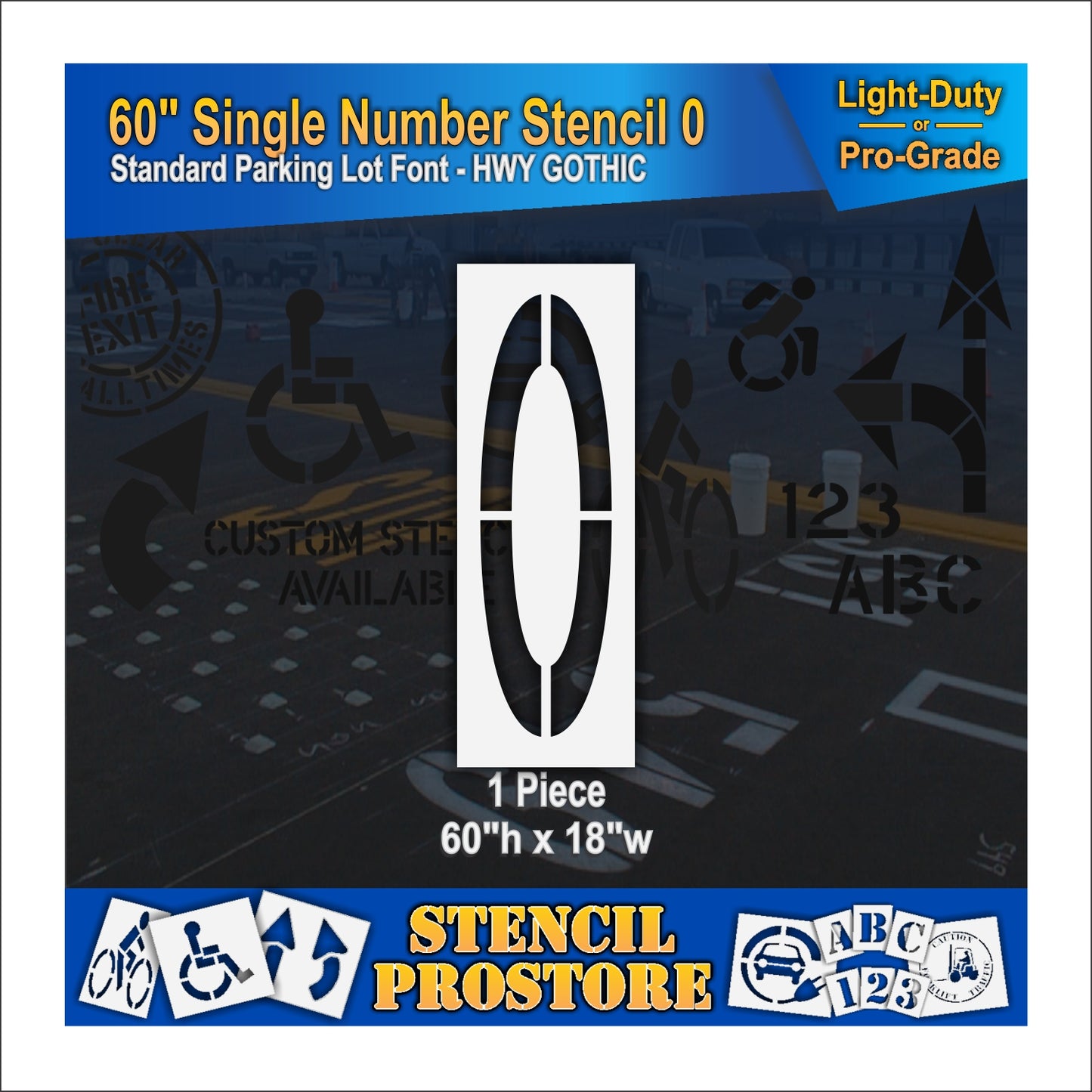 60" Number Kit Stencil